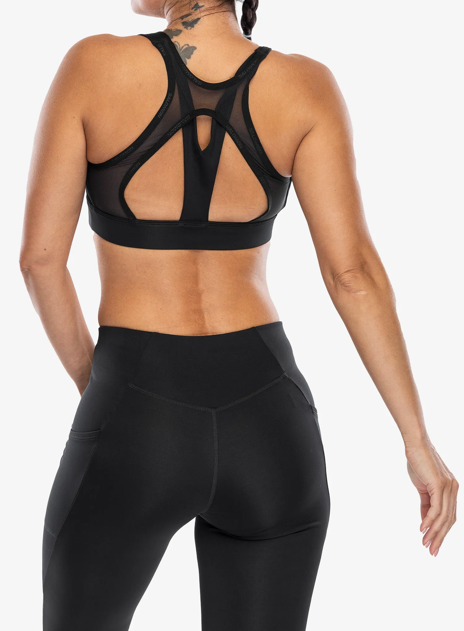 Športni nedrček Salomon Cross Run Bra - deep black