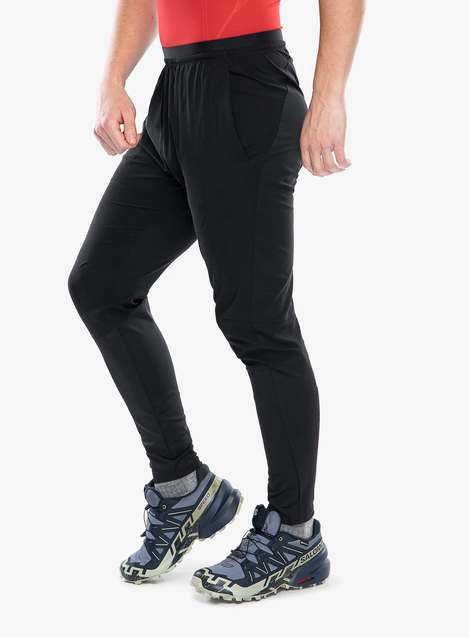 Tekaške hlače Salomon Cross Run Pant - deep black