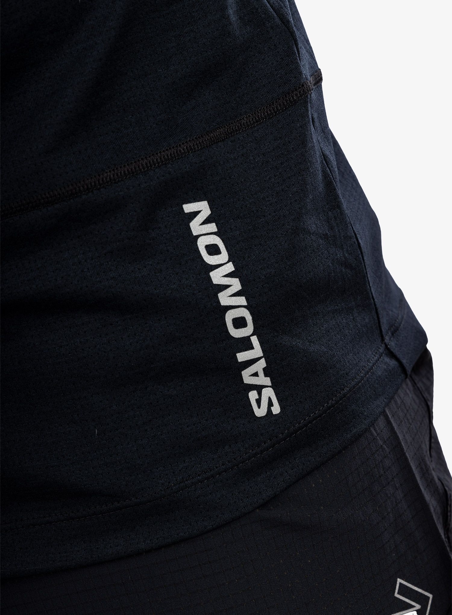 Moška tekaška majica Salomon Cross Run SS Tee - deep black