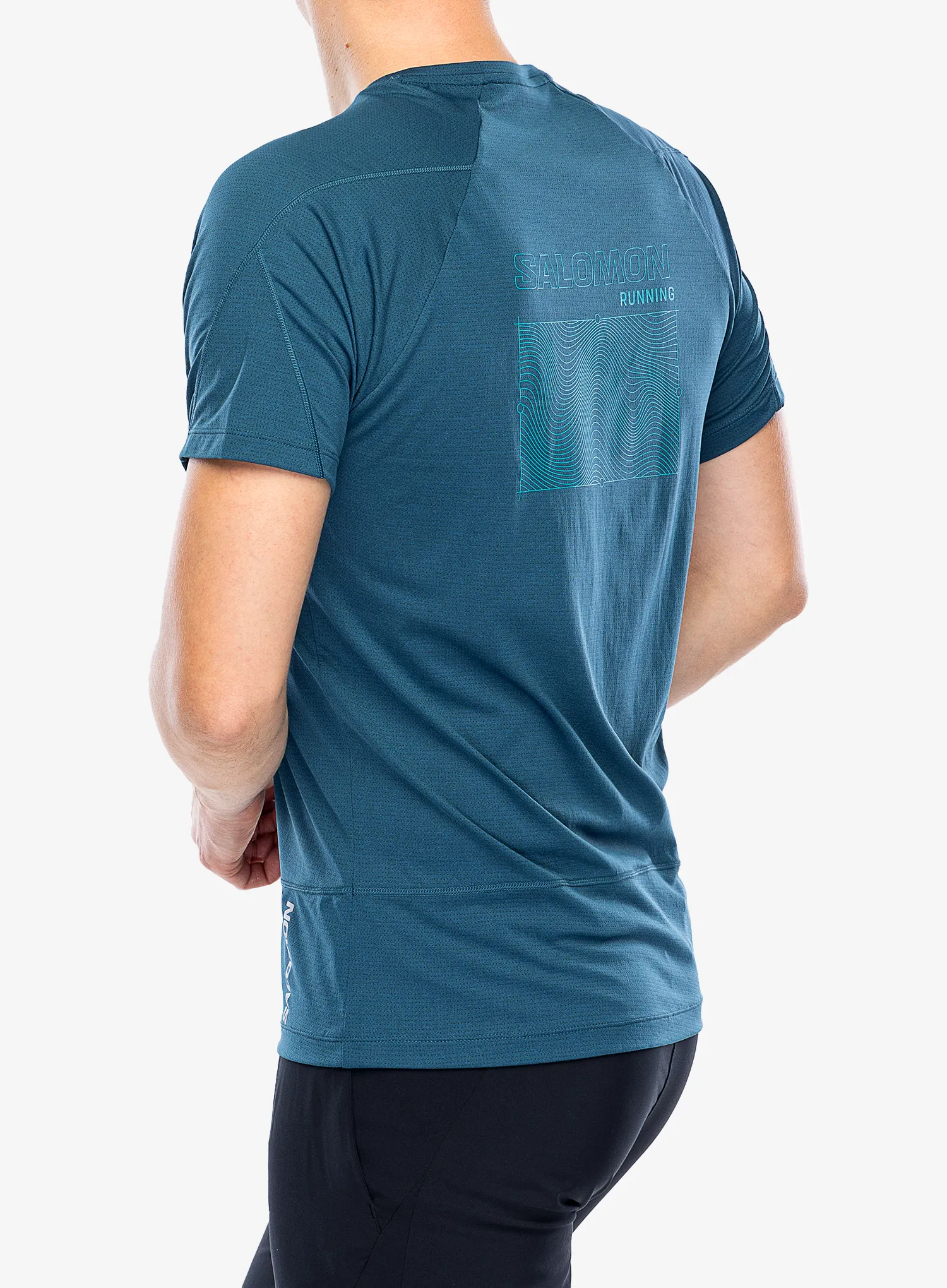 Športna majica Salomon Cross Run S/S GFX - deep dive