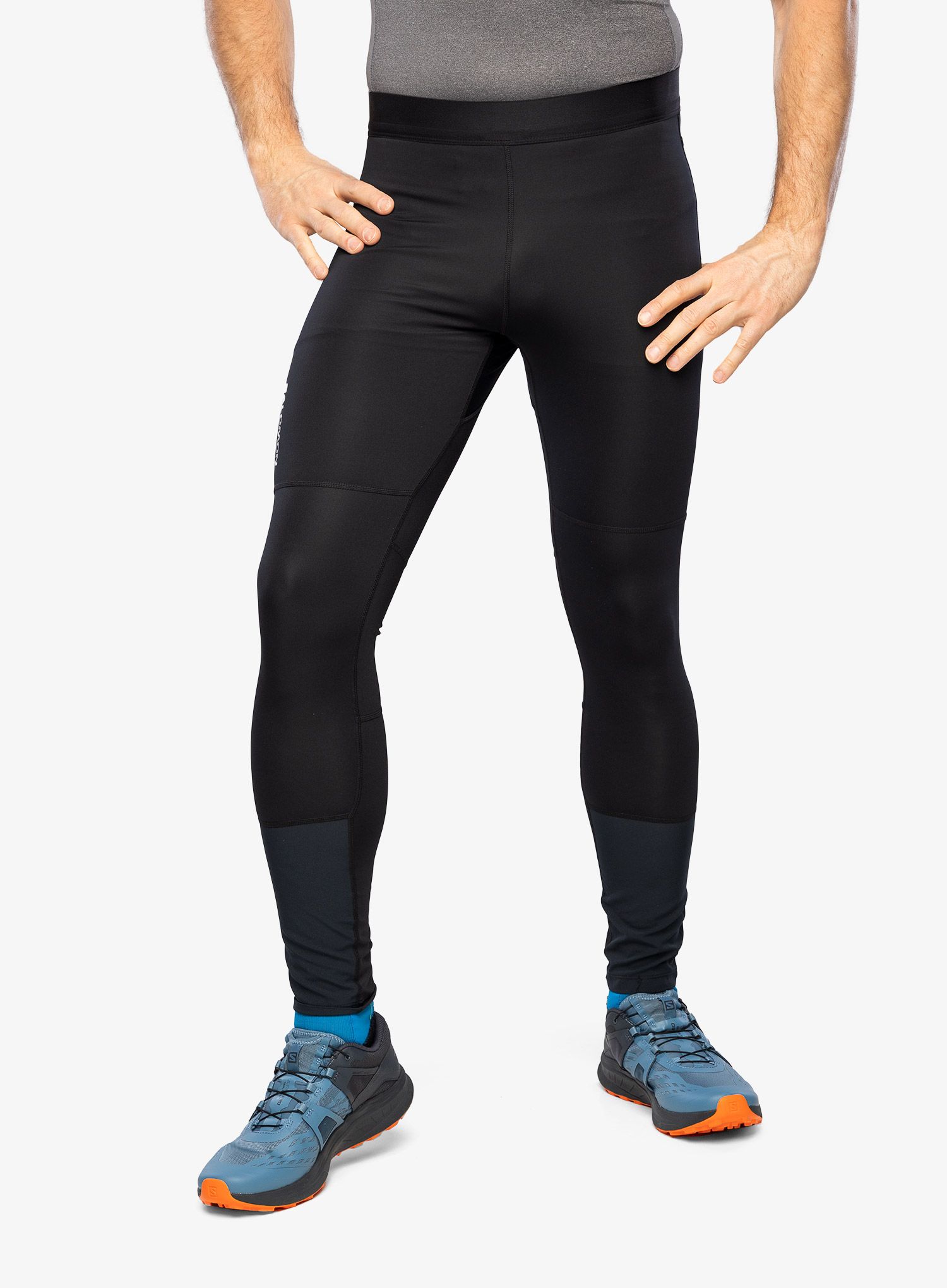Moške pajkice za tek Salomon Cross Run Tight - deep black