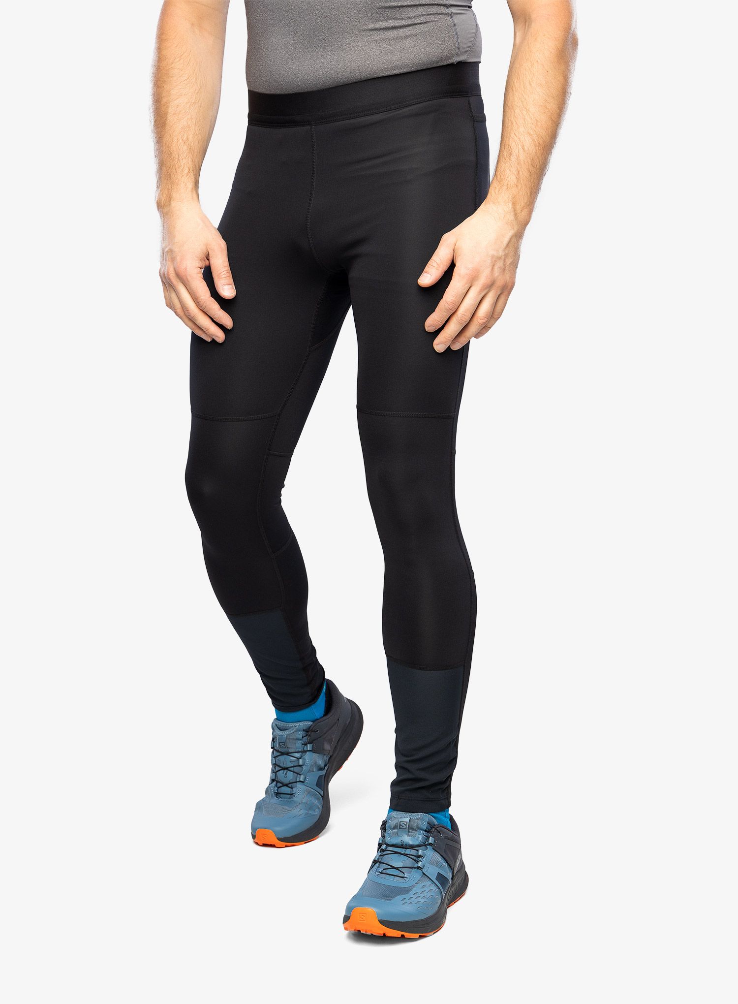 Moške pajkice za tek Salomon Cross Run Tight - deep black