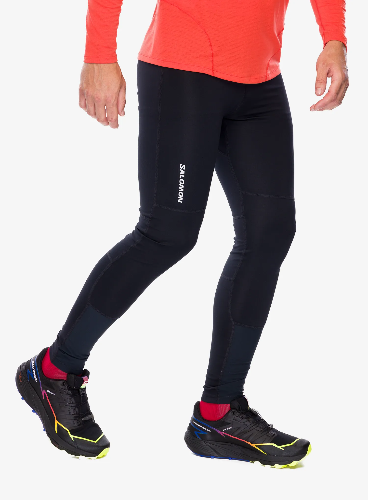 Tekaške pajkice Salomon Cross Run Tight - deep black