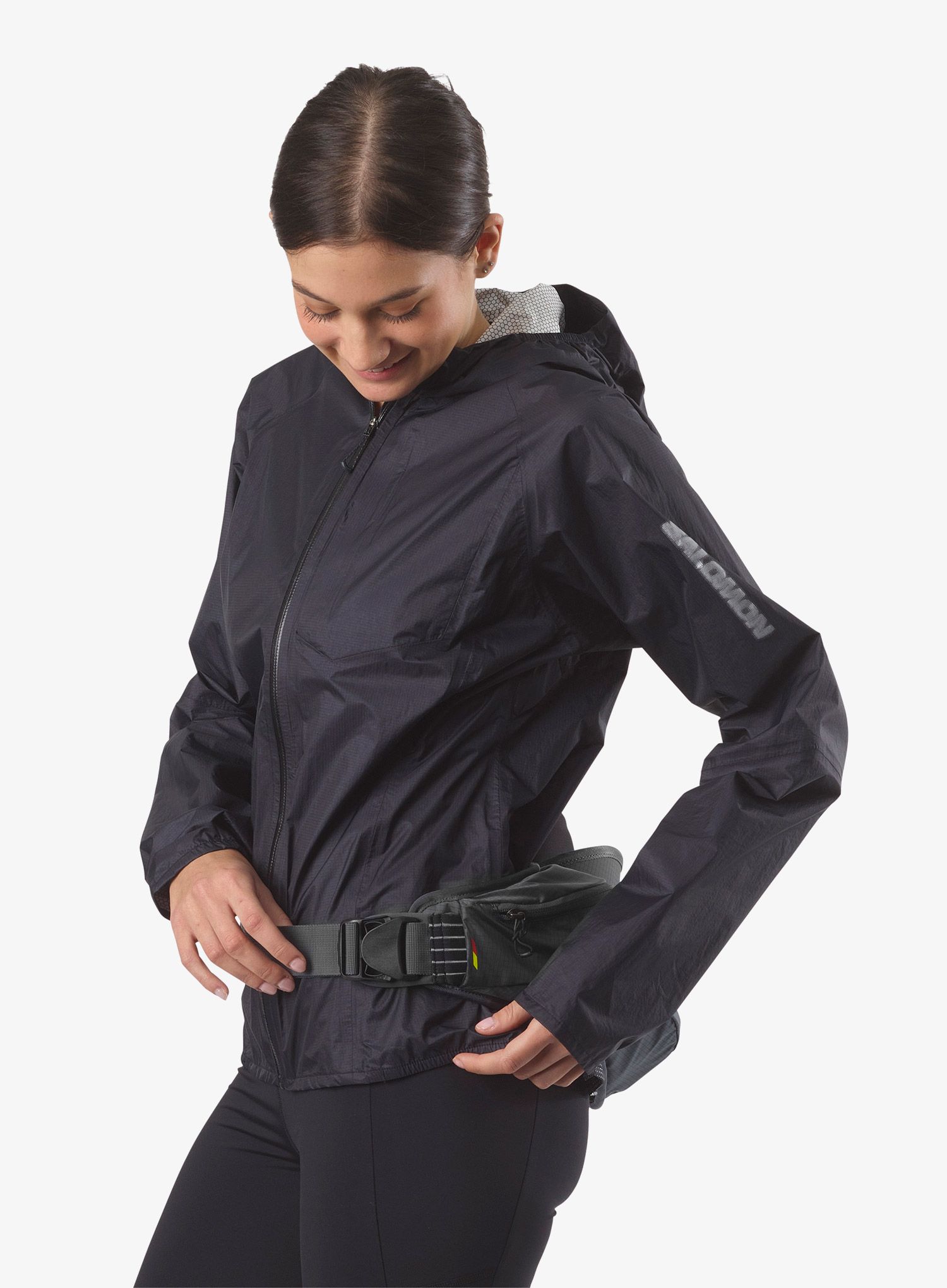 Tekaški pas Salomon Cross Season Bottle Belt - ebony/alloy
