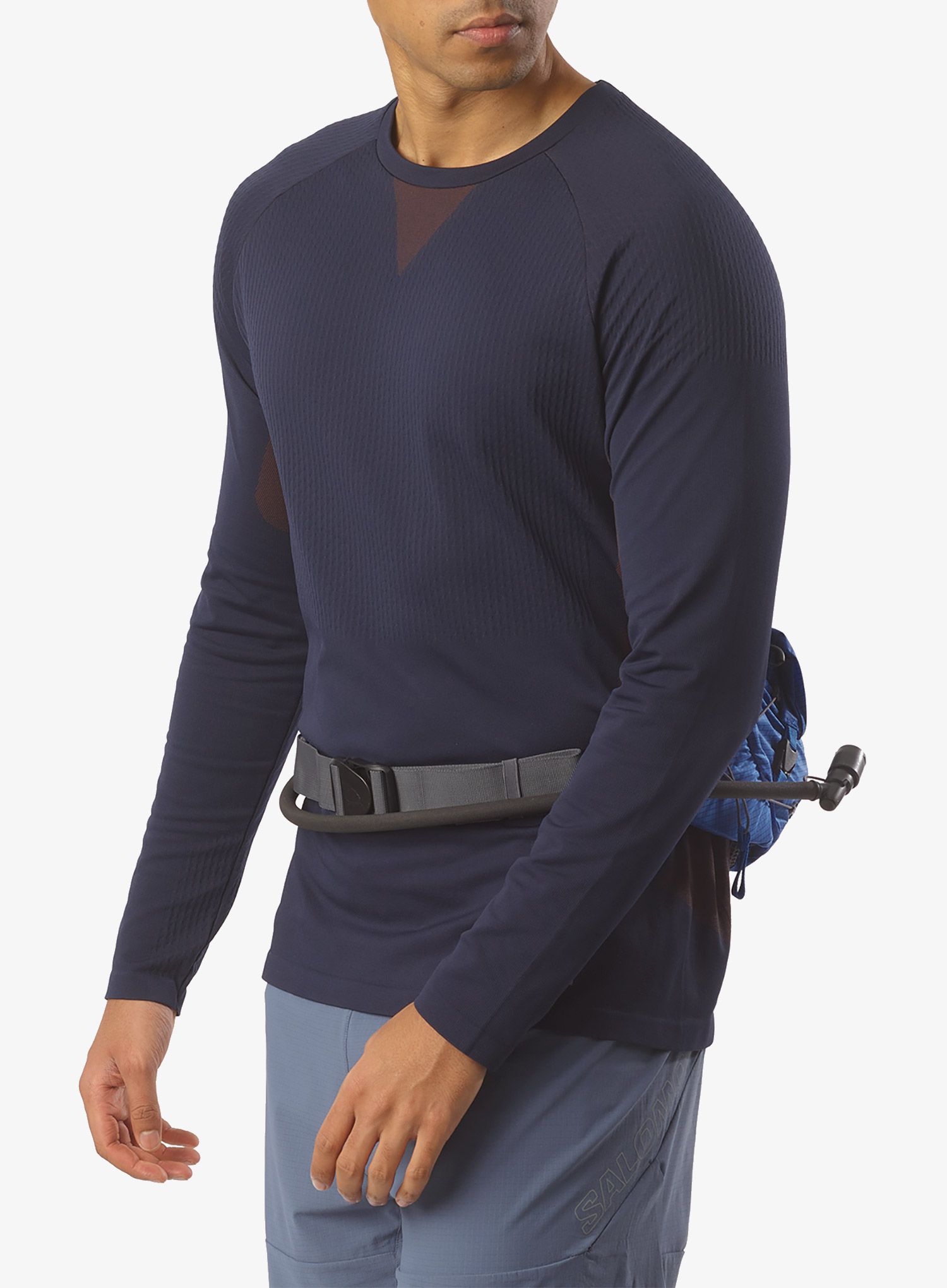 Tekaška torbica za okoli pasu Salomon Cross Season Waist Pack - nautical blue/black