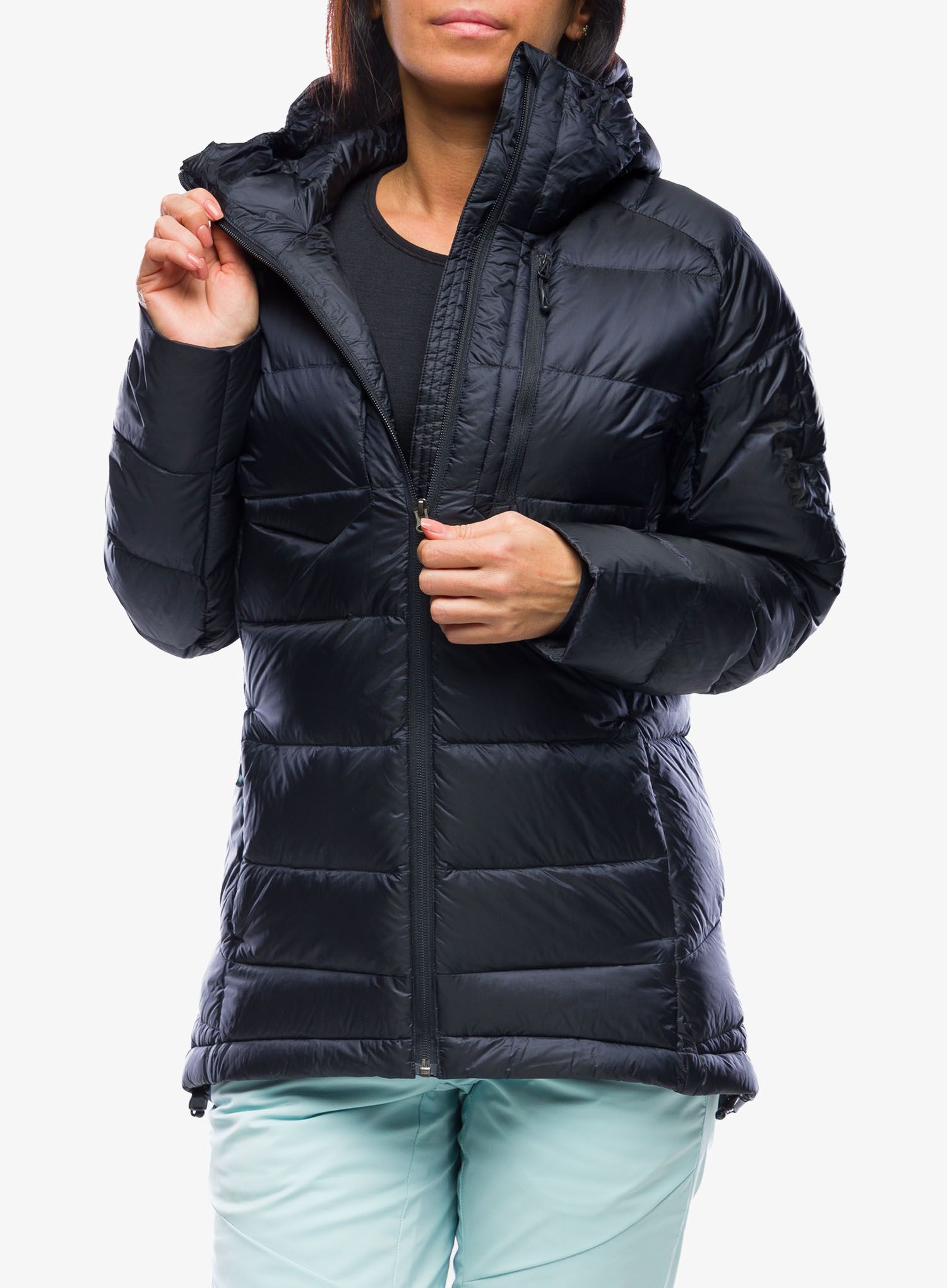 Ženska sintetična jakna Salomon Elixir Down Parka - deep black