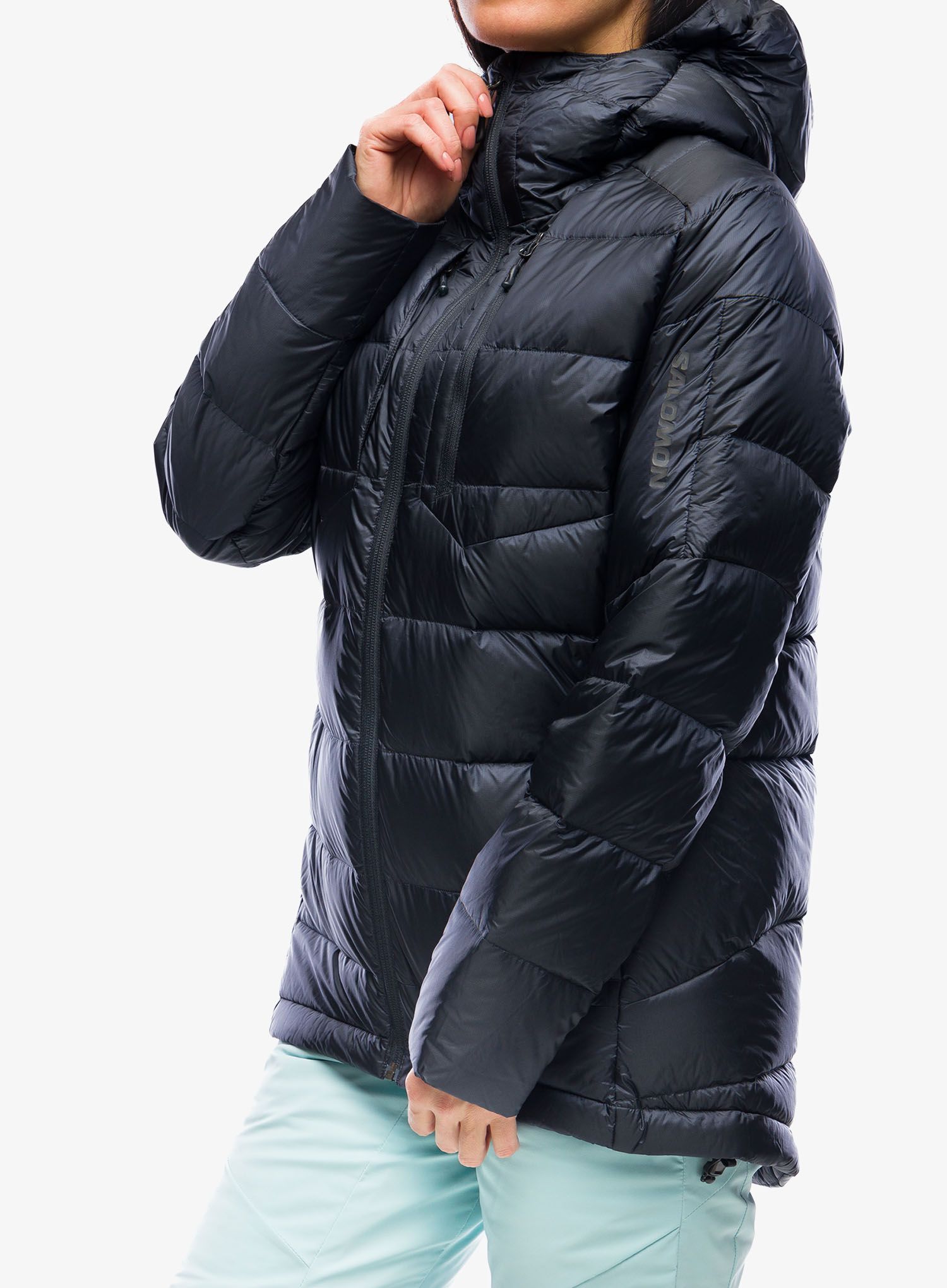 Ženska sintetična jakna Salomon Elixir Down Parka - deep black