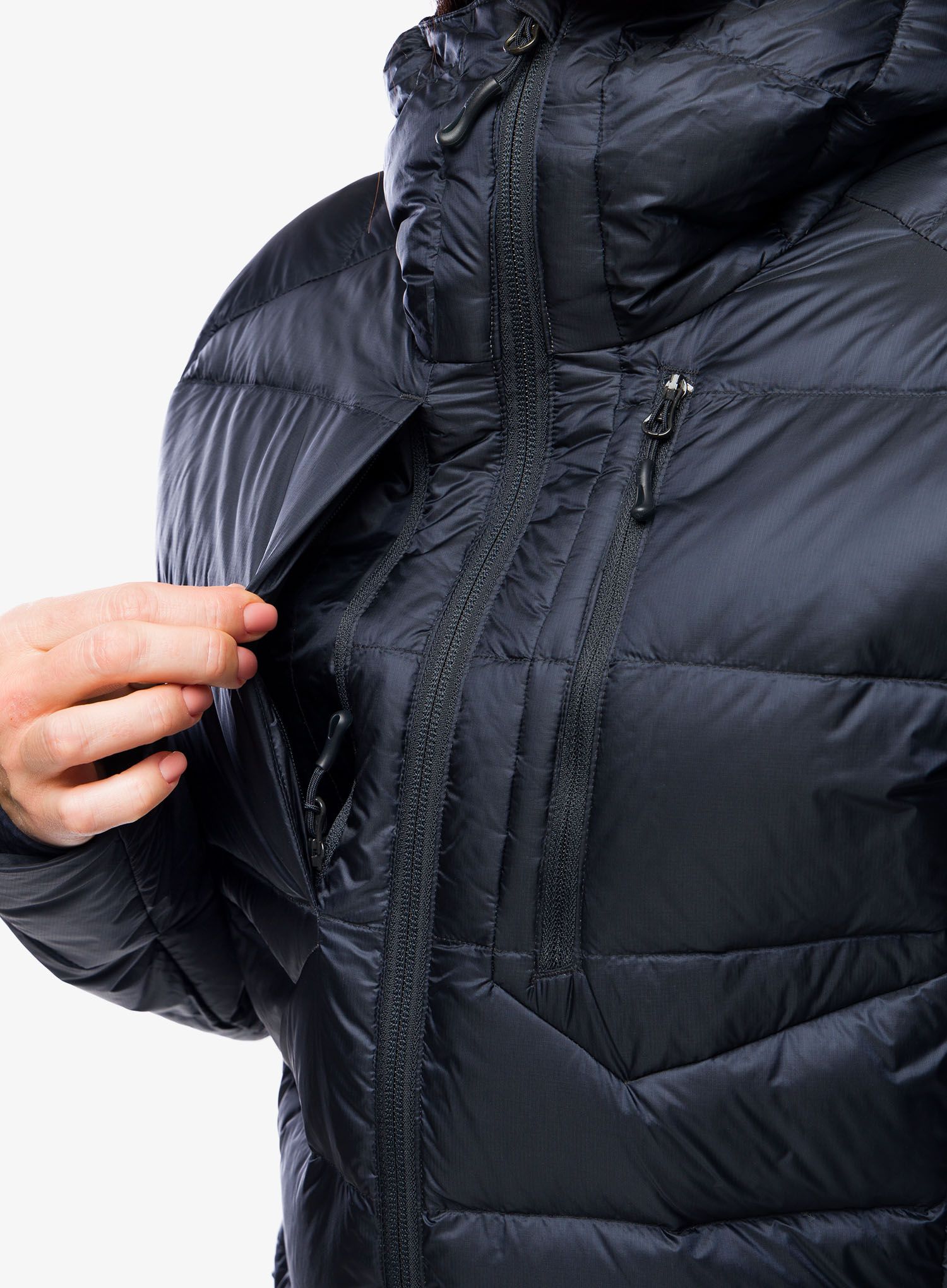 Ženska sintetična jakna Salomon Elixir Down Parka - deep black