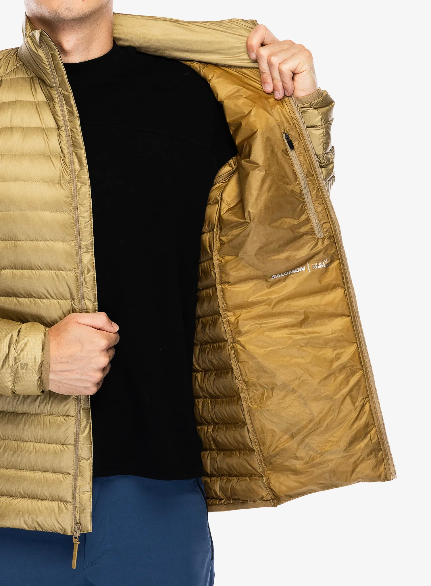 Puhovka Salomon Elixir Micro Down JKT - antique bronze
