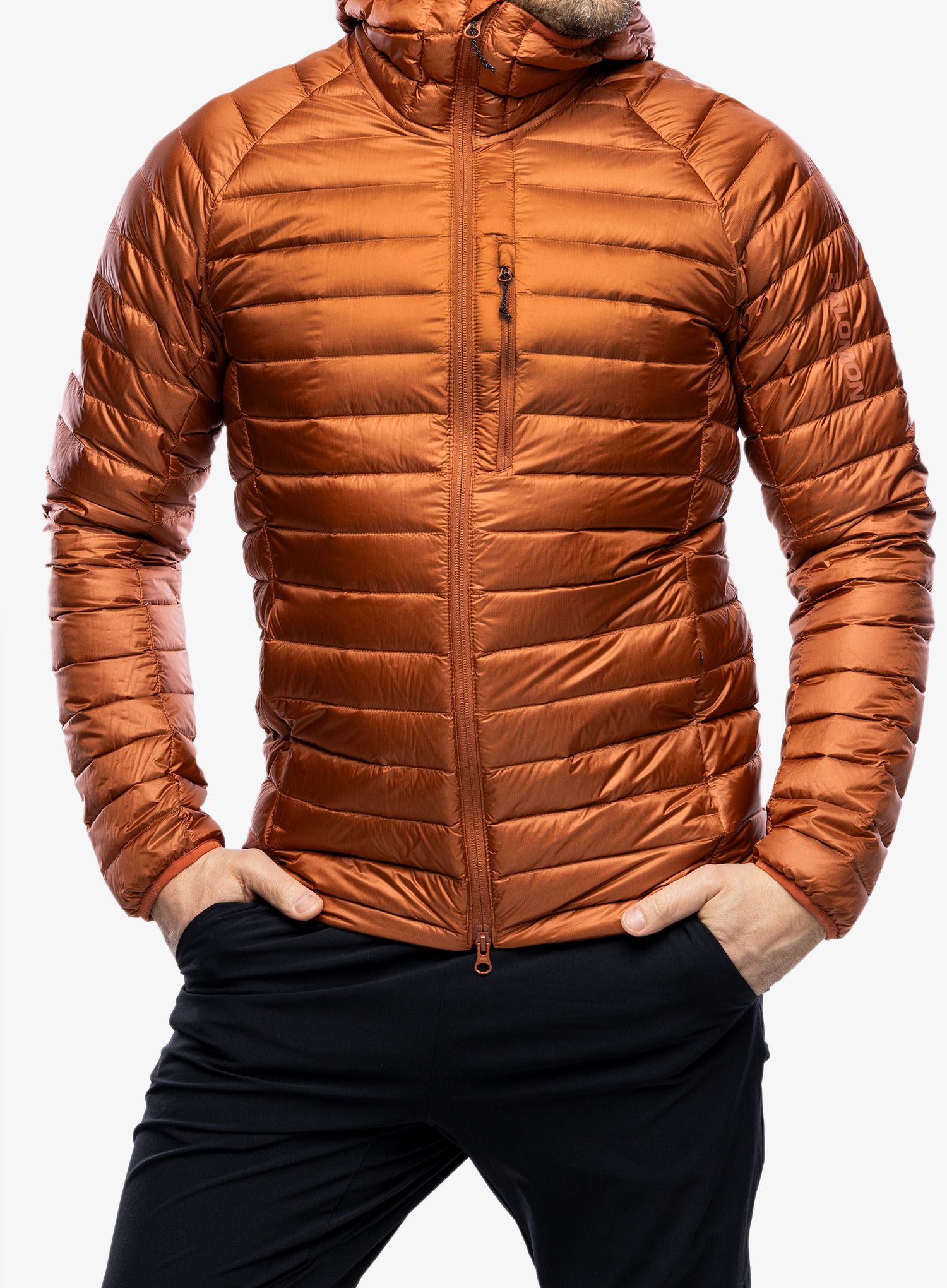 Puhovka Salomon Elixir Micro Down JKT - baked clay