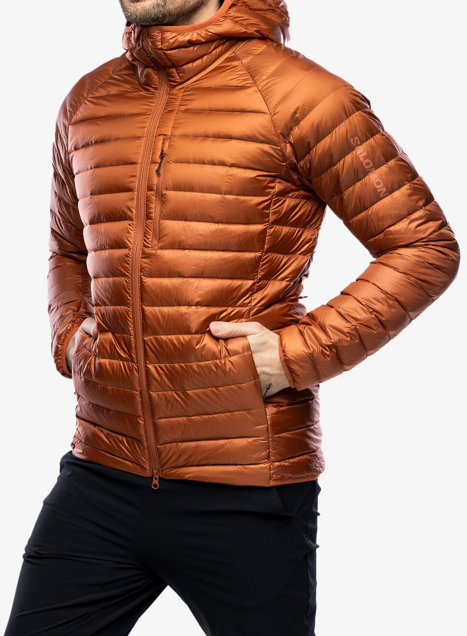 Puhovka Salomon Elixir Micro Down JKT - baked clay