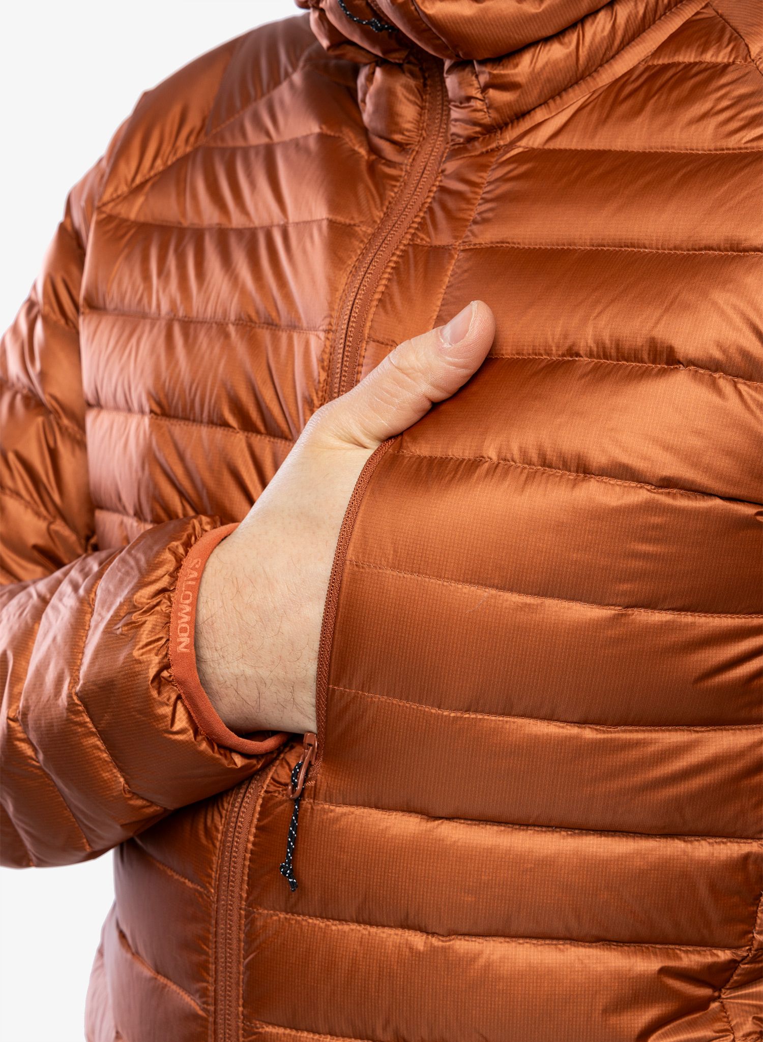 Puhovka Salomon Elixir Micro Down JKT - baked clay