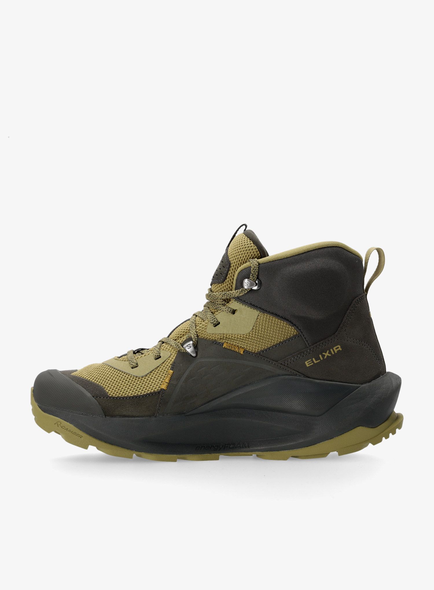 Pohodniški čevlji Salomon Elixir Mid GTX - black/herb/moss