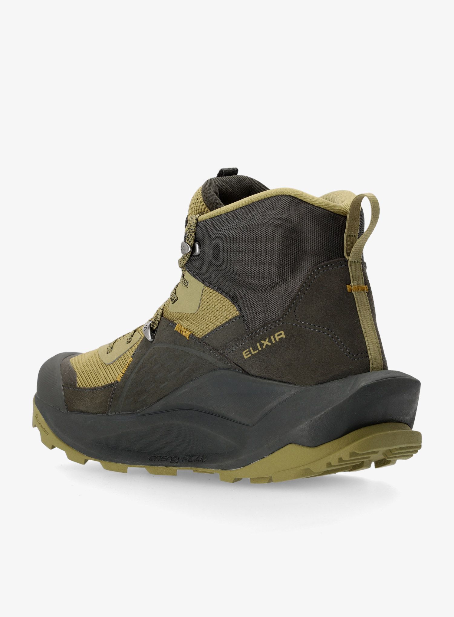 Pohodniški čevlji Salomon Elixir Mid GTX - black/herb/moss