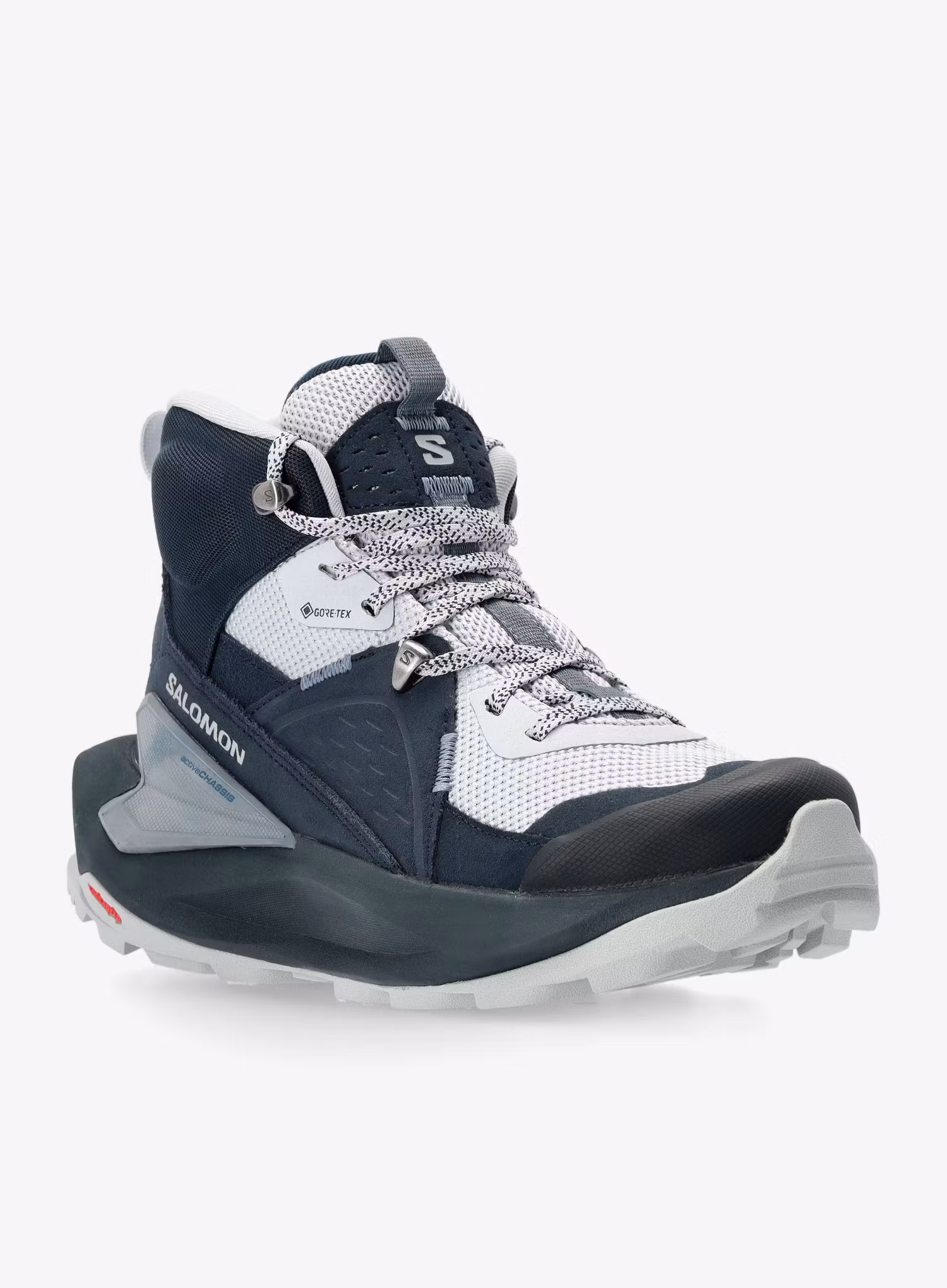 Ženski pohodniški čevlji Salomon Elixir Mid GTX - carbon/blue/flint