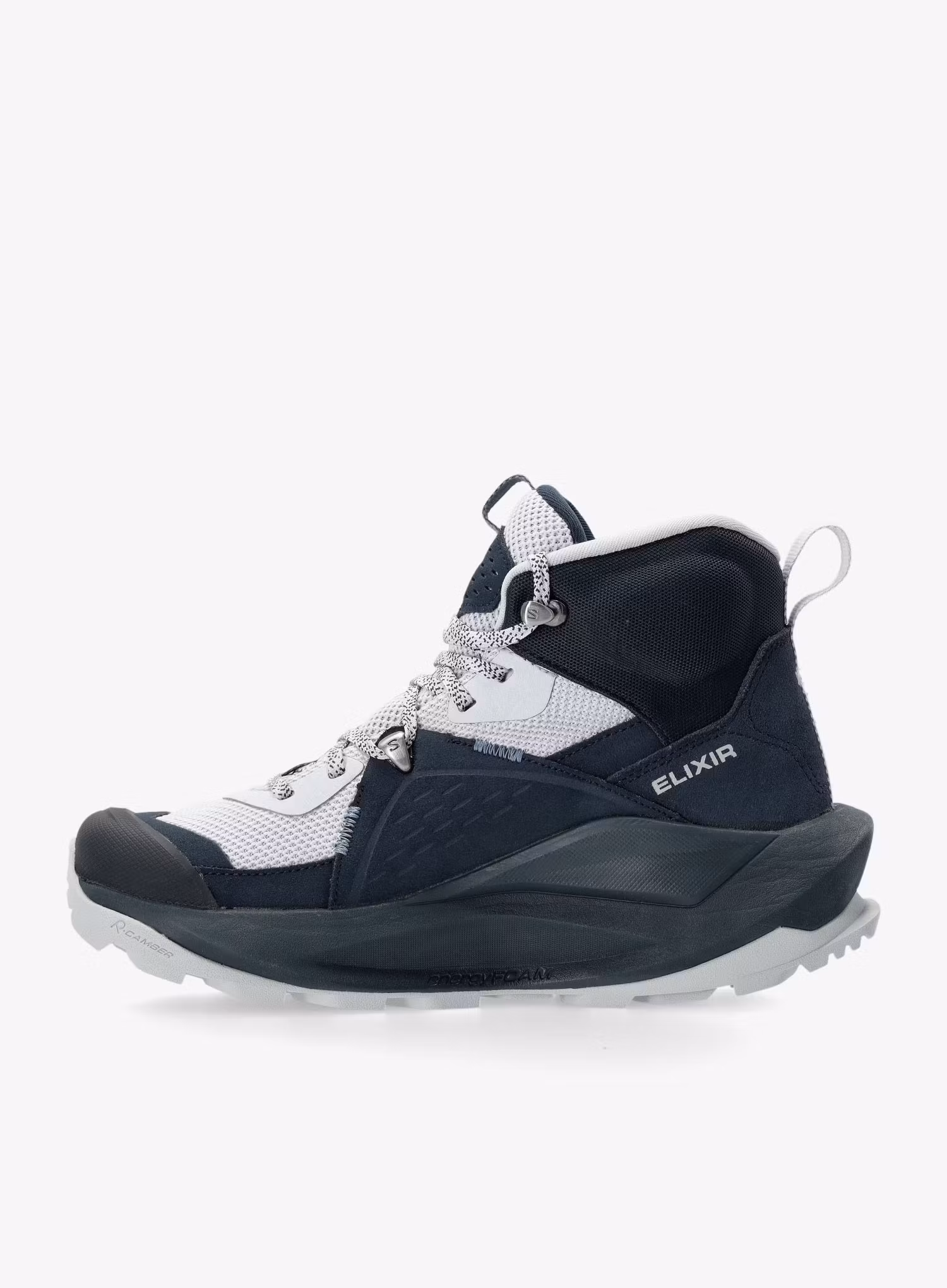 Ženski pohodniški čevlji Salomon Elixir Mid GTX - carbon/blue/flint