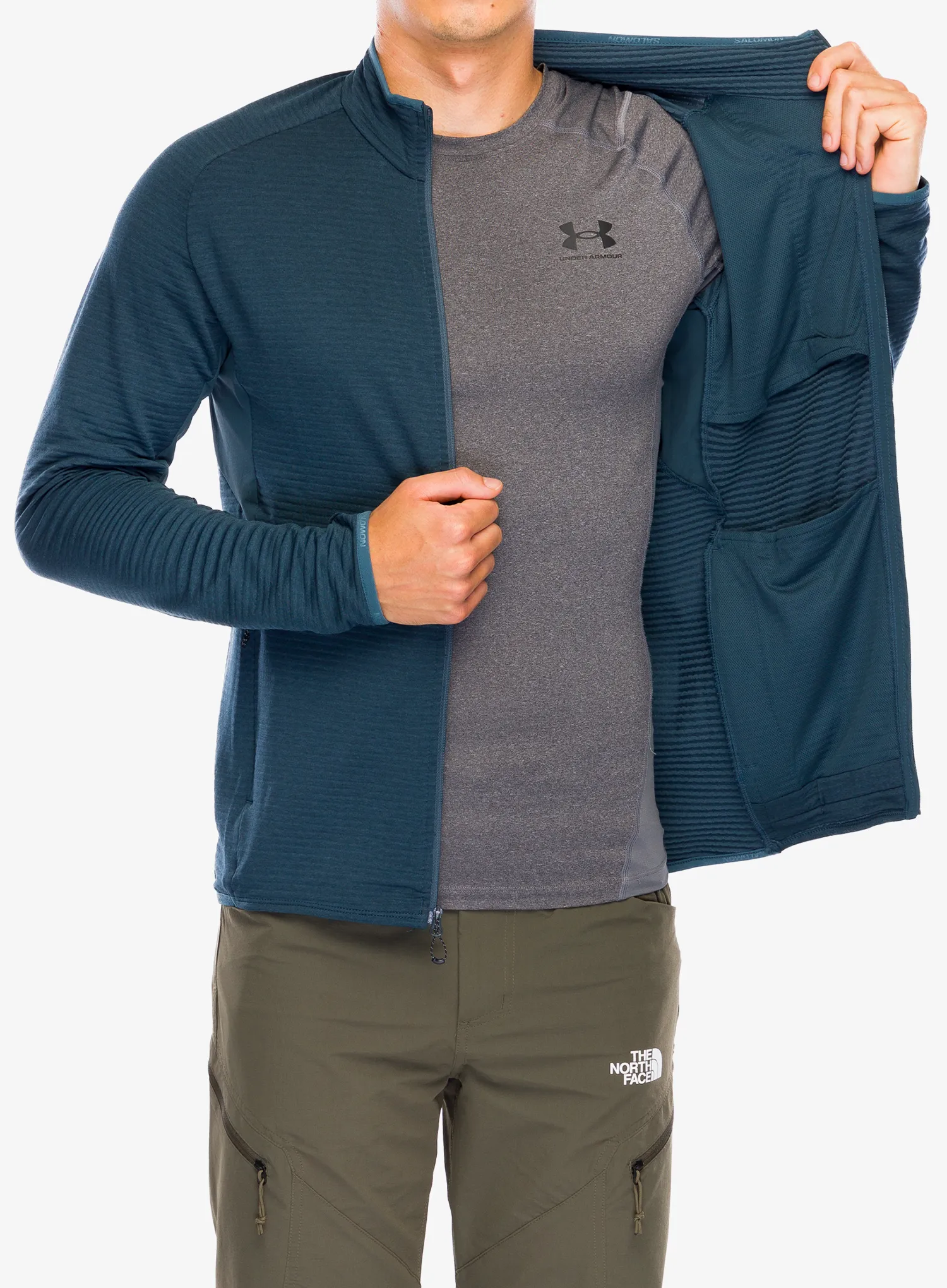 Jopica na zadrgo Salomon Essential Ltwarm FZ - midnight navy
