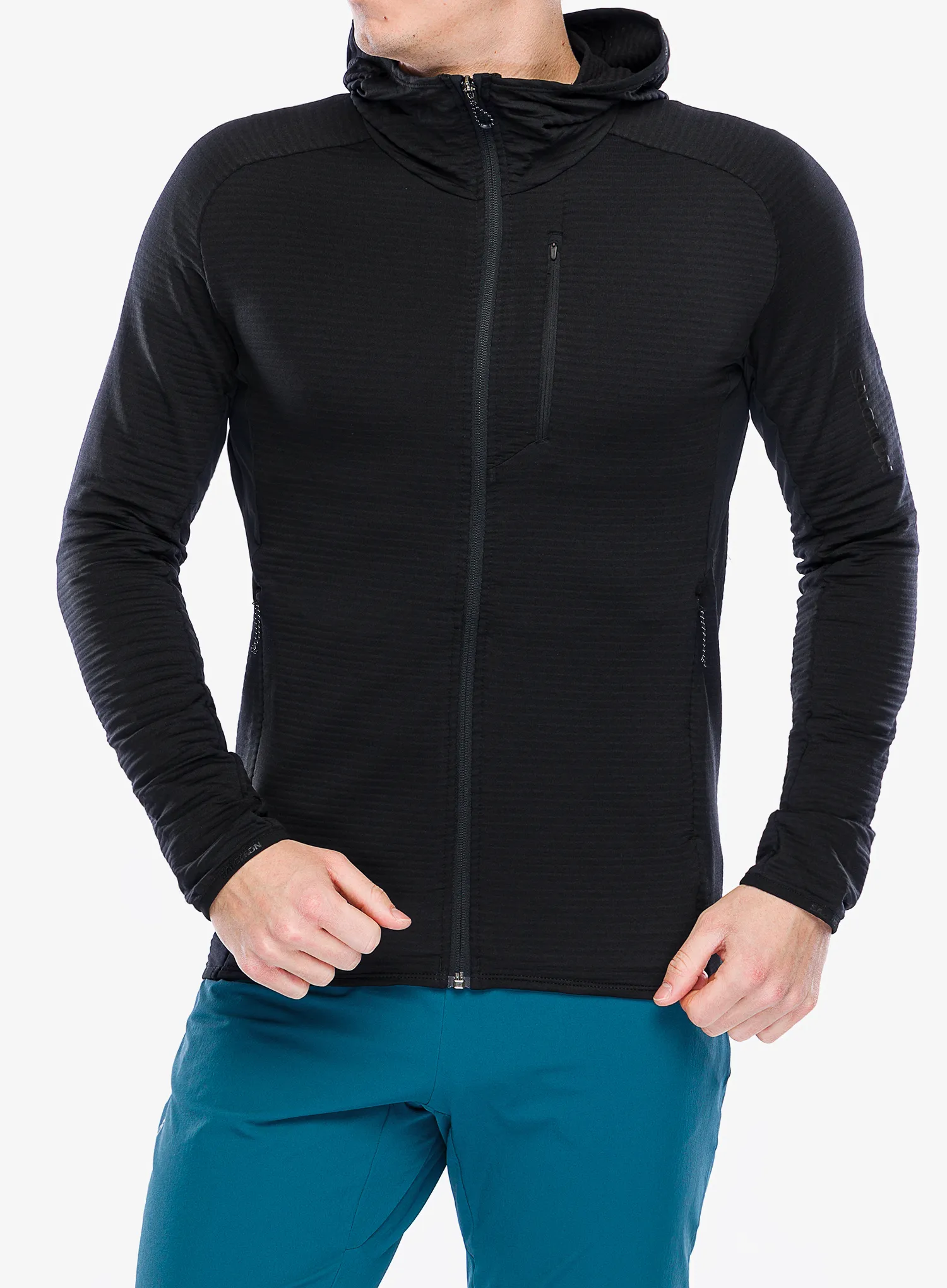Jopica s kapuco Salomon Essential Ltwarm HD - deep black