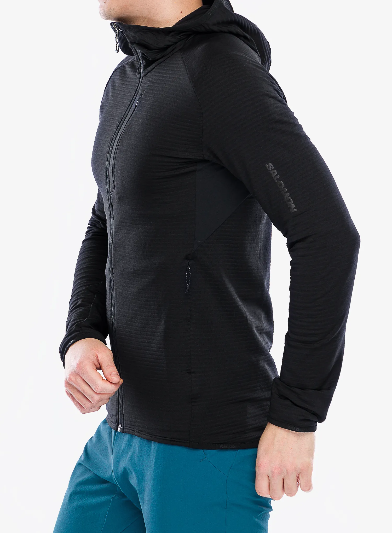 Jopica s kapuco Salomon Essential Ltwarm HD - deep black