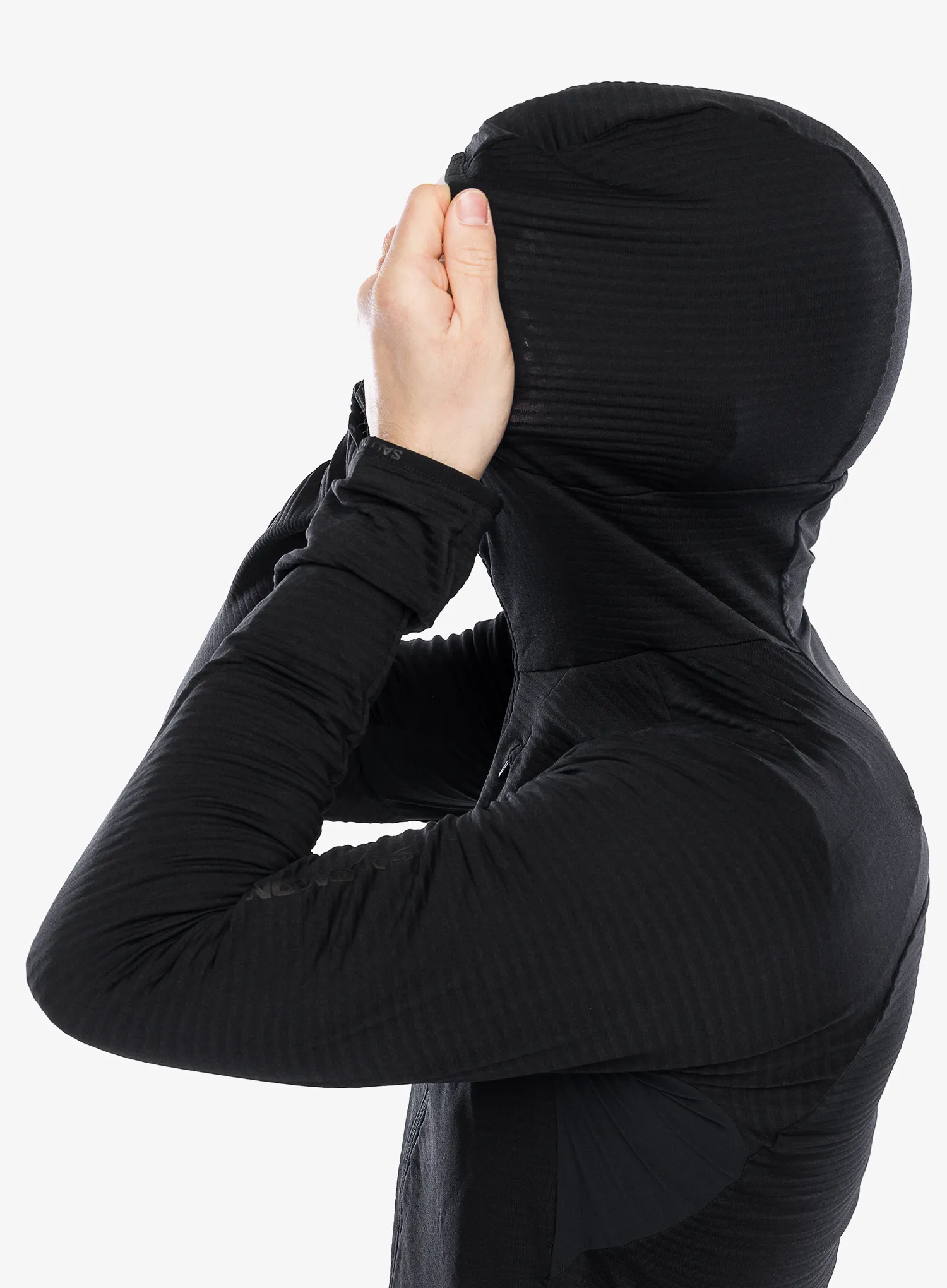 Jopica s kapuco Salomon Essential Ltwarm HD - deep black