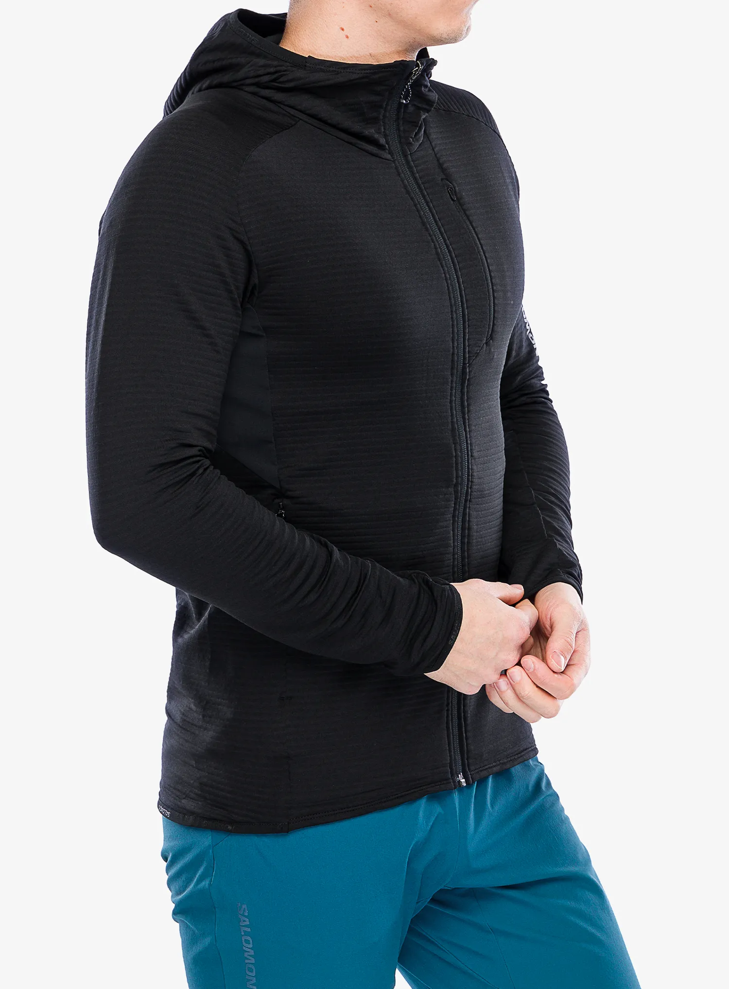 Jopica s kapuco Salomon Essential Ltwarm HD - deep black
