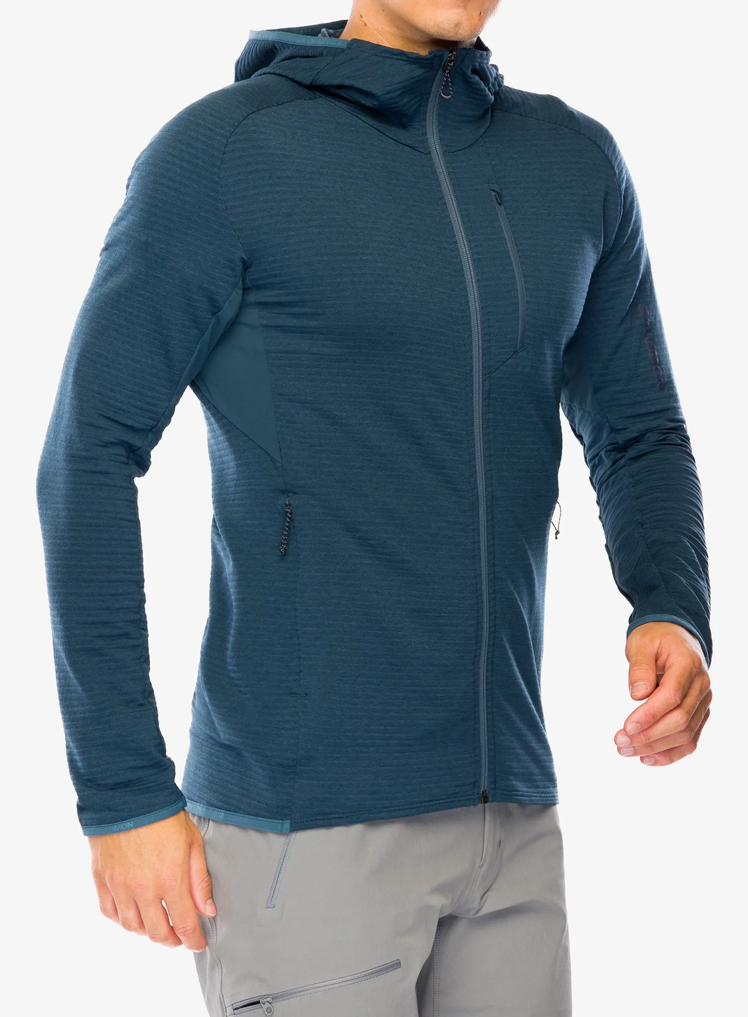 Jopica s kapuco Salomon Essential Ltwarm HD - midnight navy