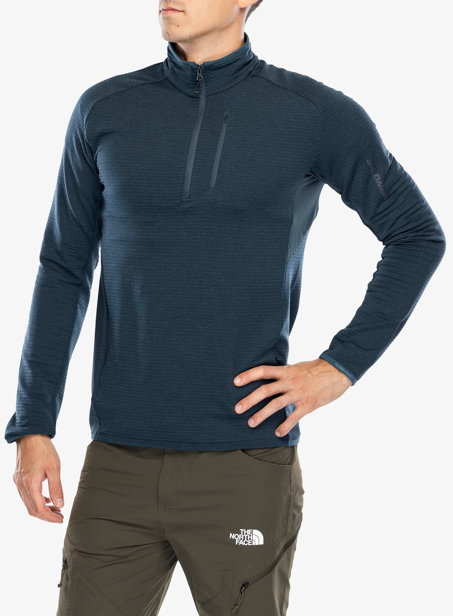 Flis Salomon Essential Ltwarm HZ - midnight navy