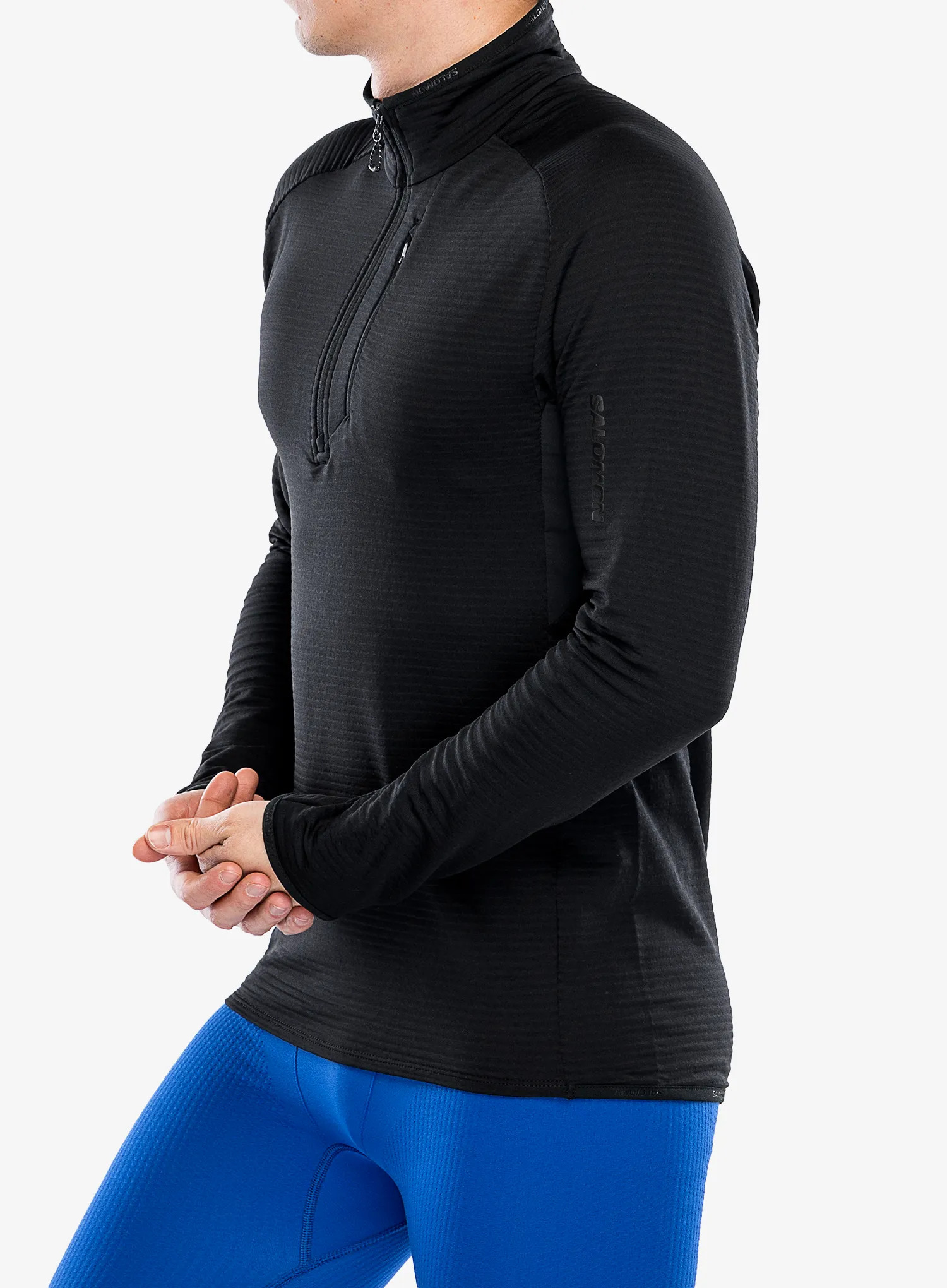 Puloverji brez kapuce Salomon Essential Ltwarm Hz - deep black