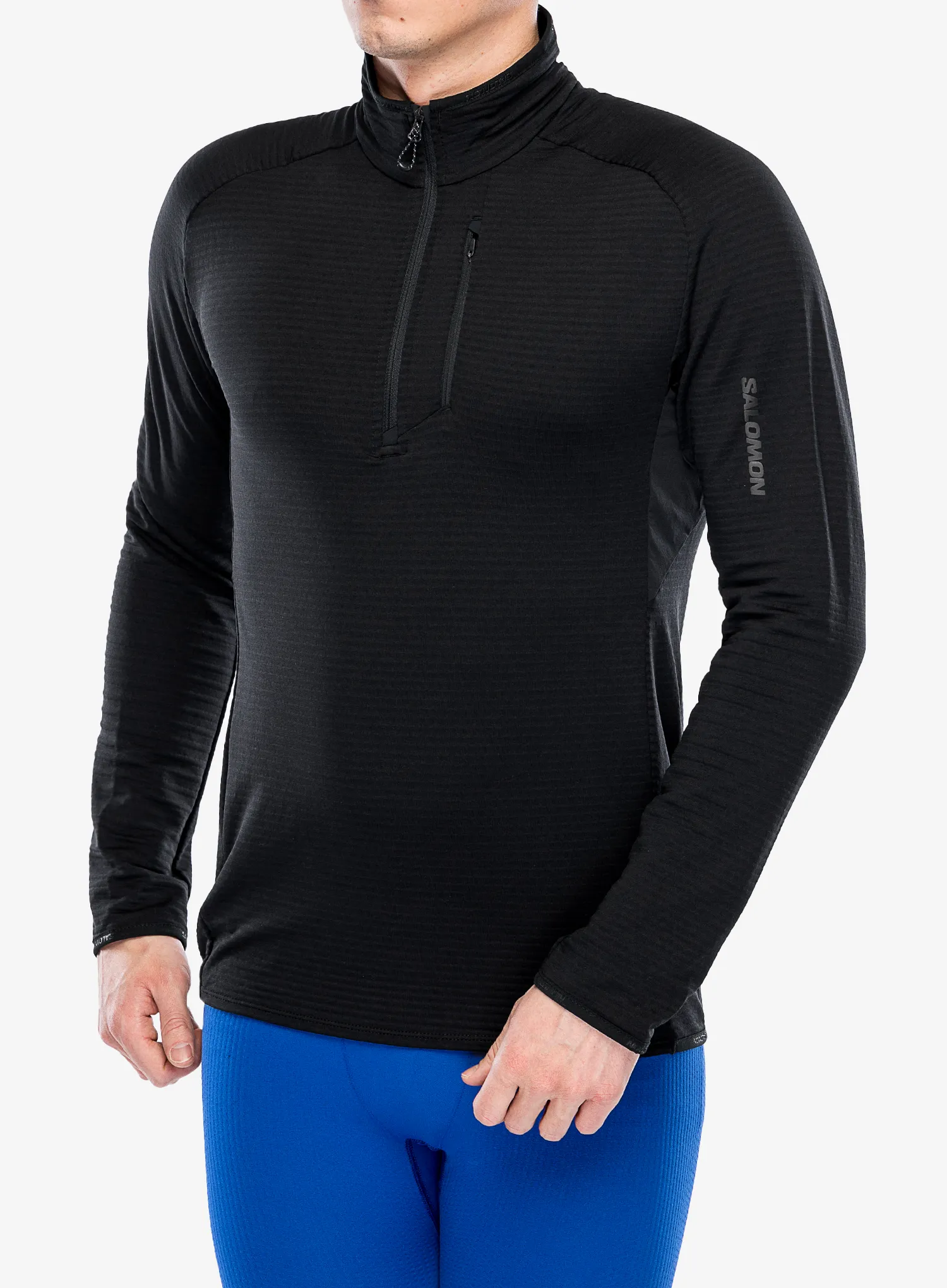 Puloverji brez kapuce Salomon Essential Ltwarm Hz - deep black