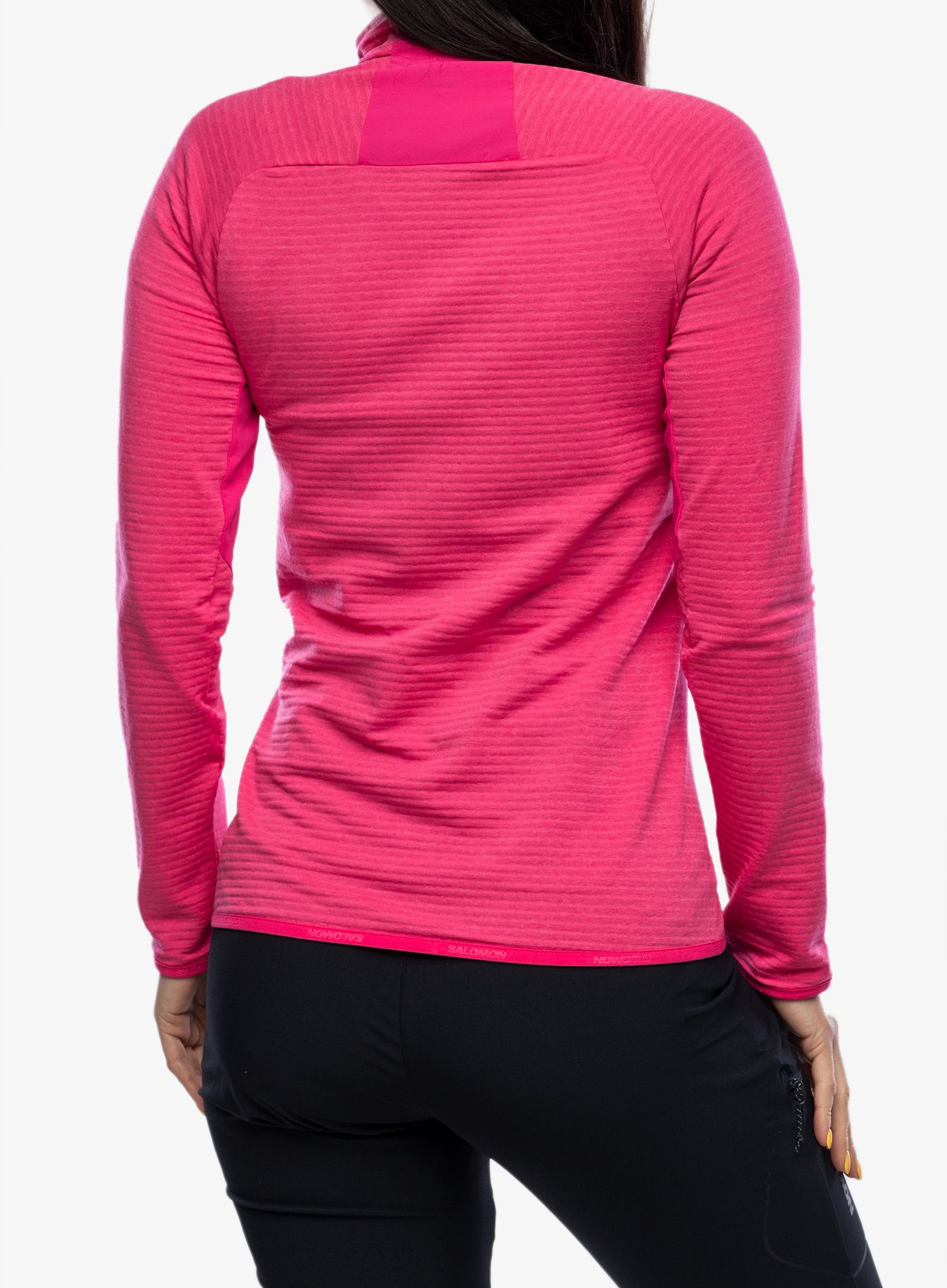 Ženska jopica z zadrgo Salomon Essential Ltwarm HZ - beetroot purple