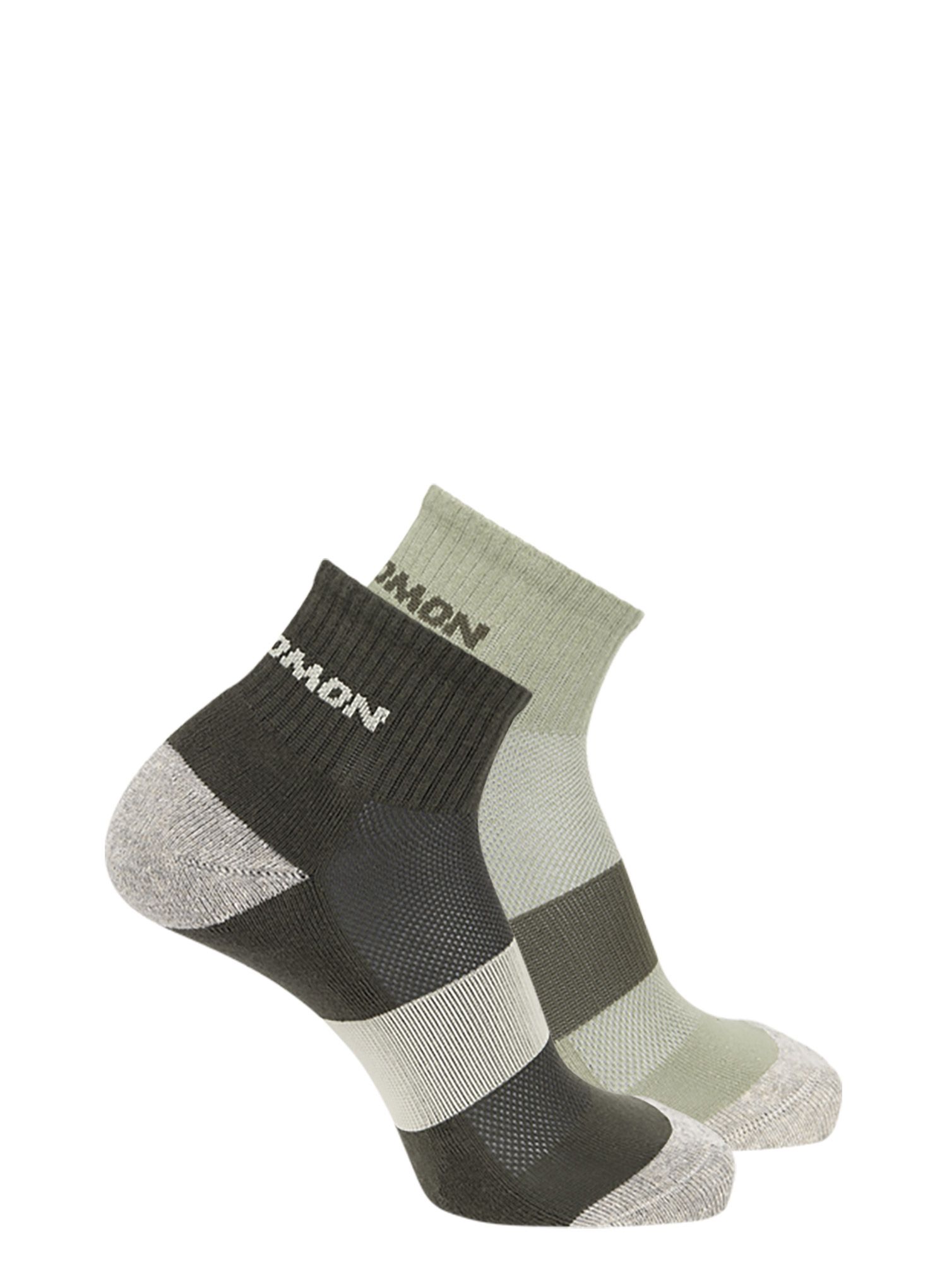 Pohodniške nogavice Salomon Evasion Ankle 2-Pack - olive night/alfalfa