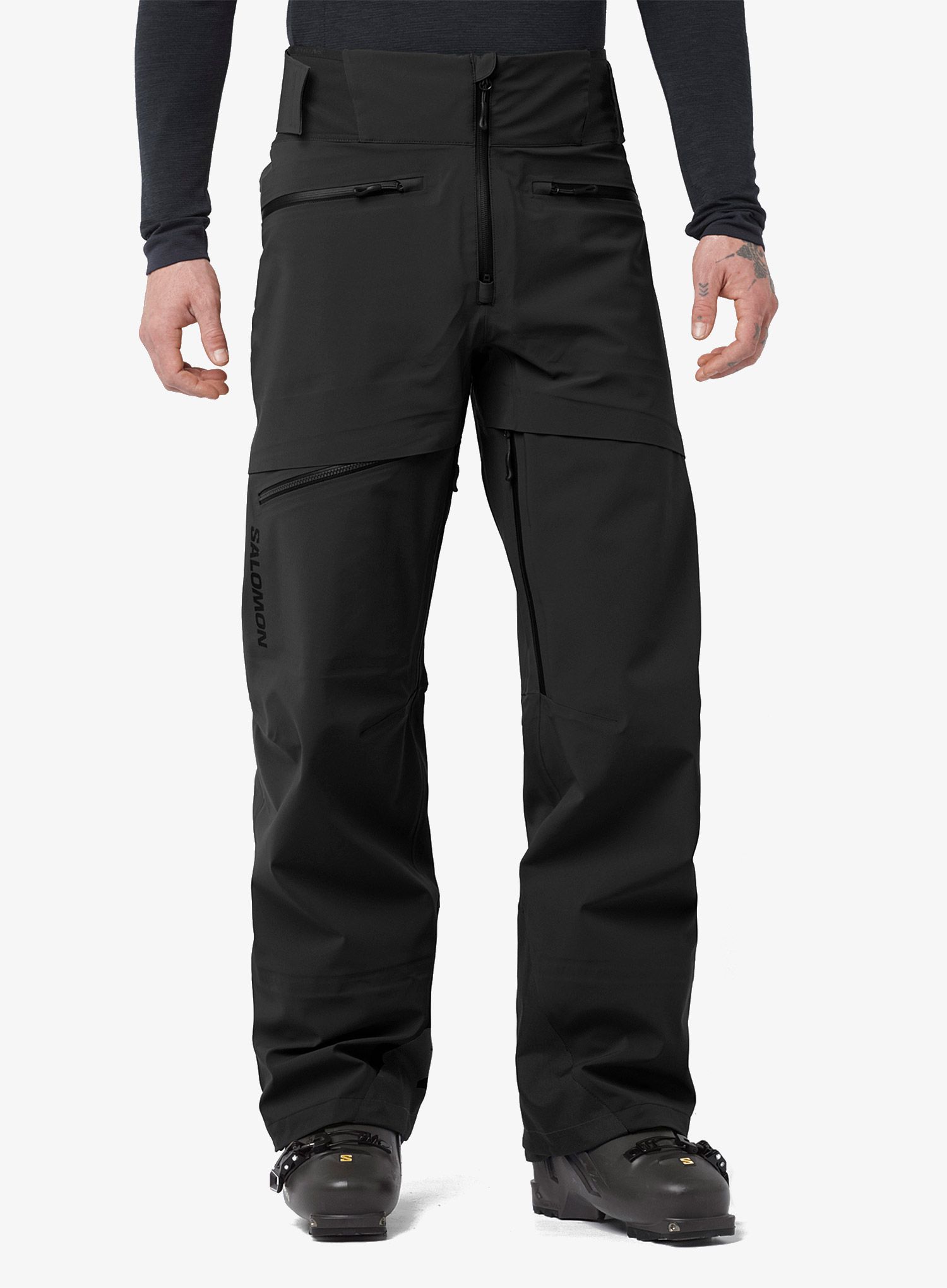 Smučarske hlače Salomon Force 3L Pant - deep black