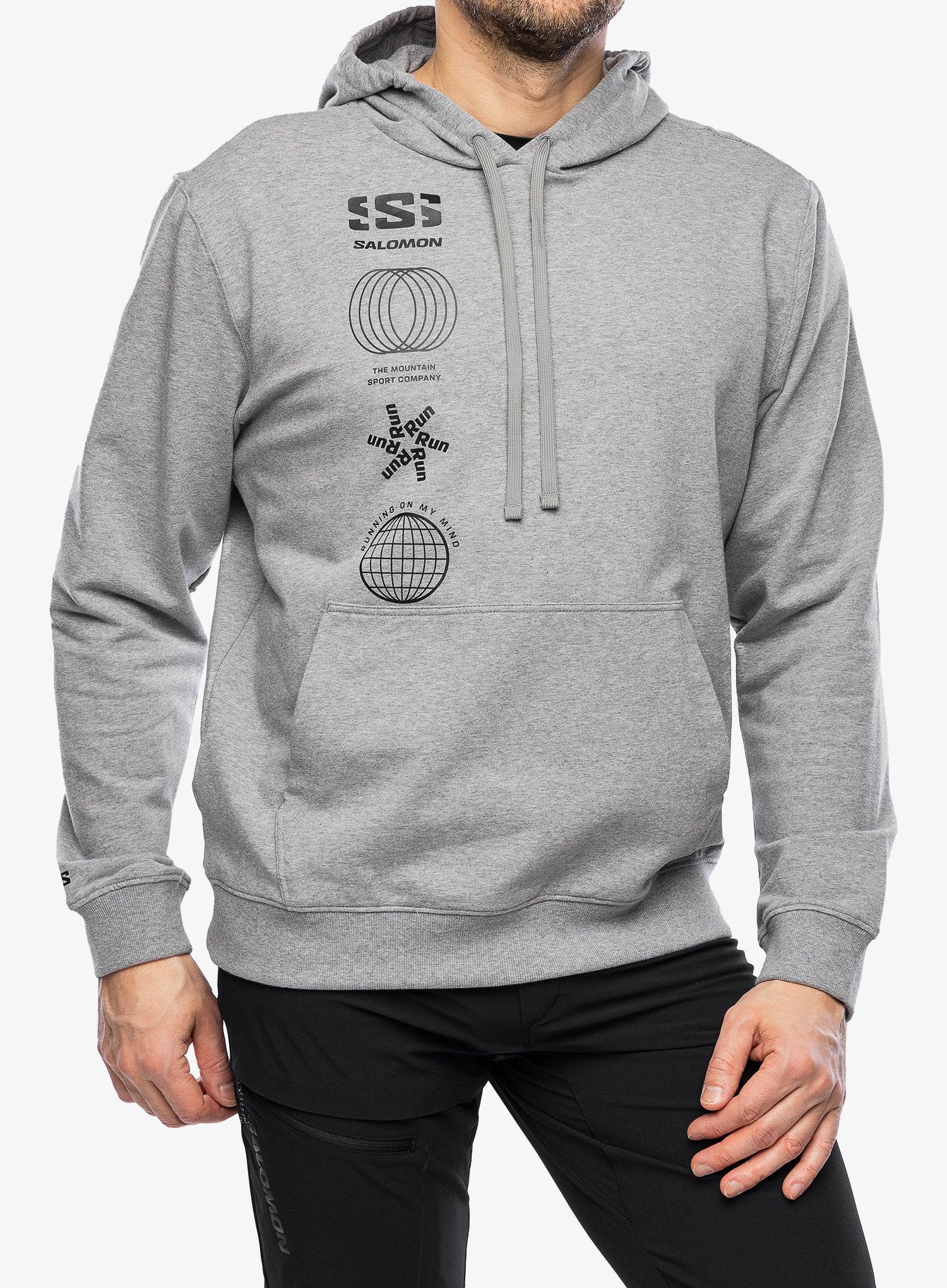 Jopica s kapuco Salomon Graphic Pull Over HD - heather grey