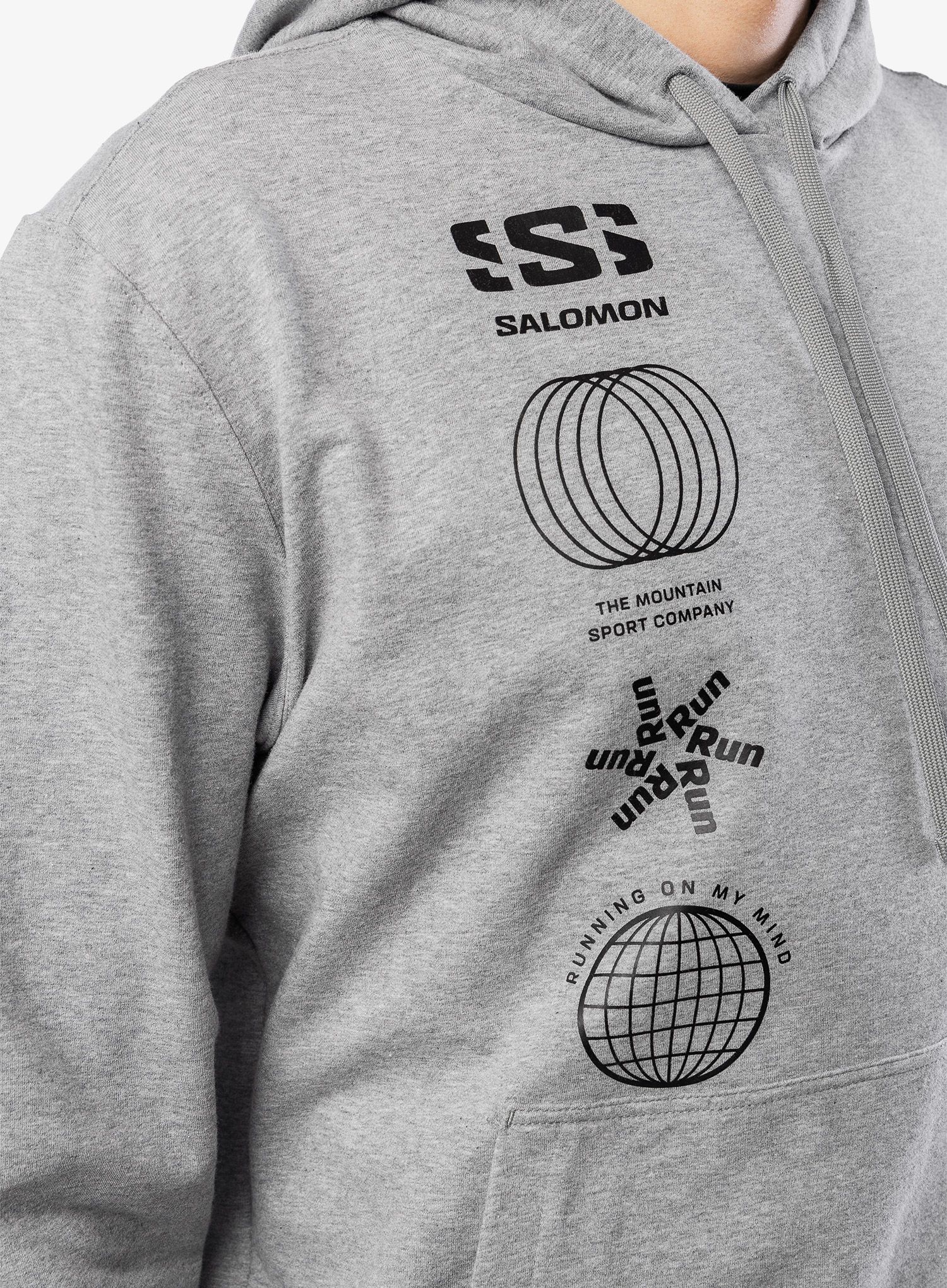 Jopica s kapuco Salomon Graphic Pull Over HD - heather grey