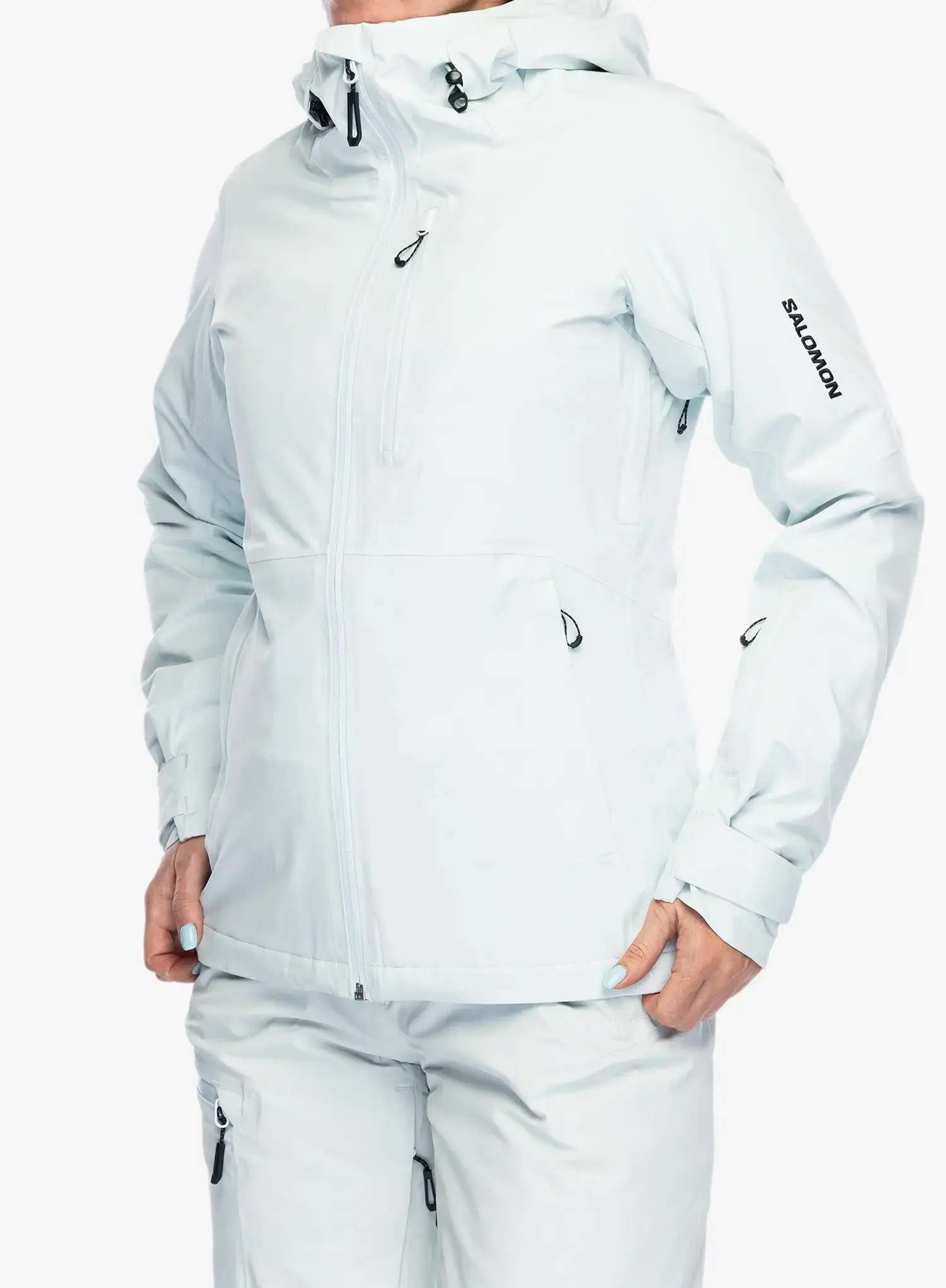 Ženska smučarska jakna Salomon Highland Jacket - misty blue