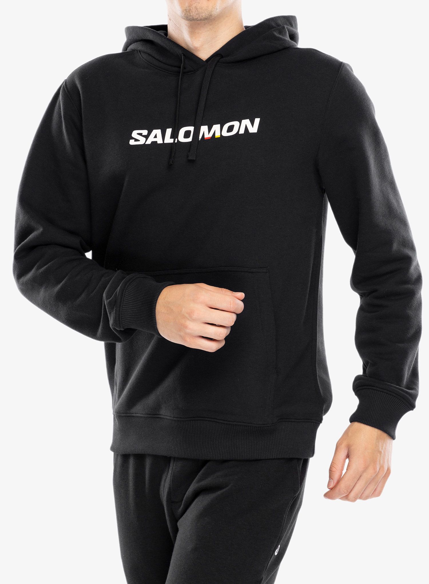 Jopica s kapuco Salomon Logo Perf HD - deep black