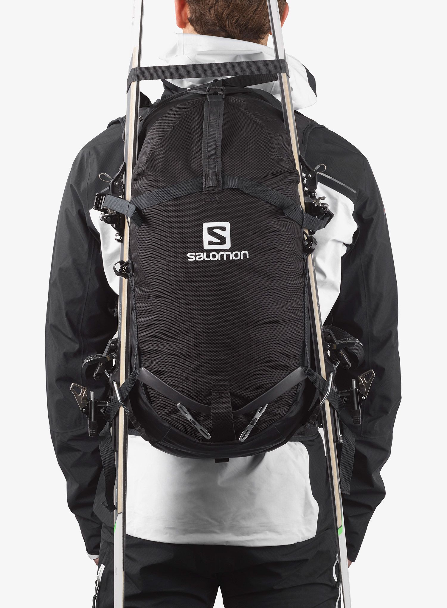 Nahrbtnik za turno smučanje Salomon MTN 30 - black/white