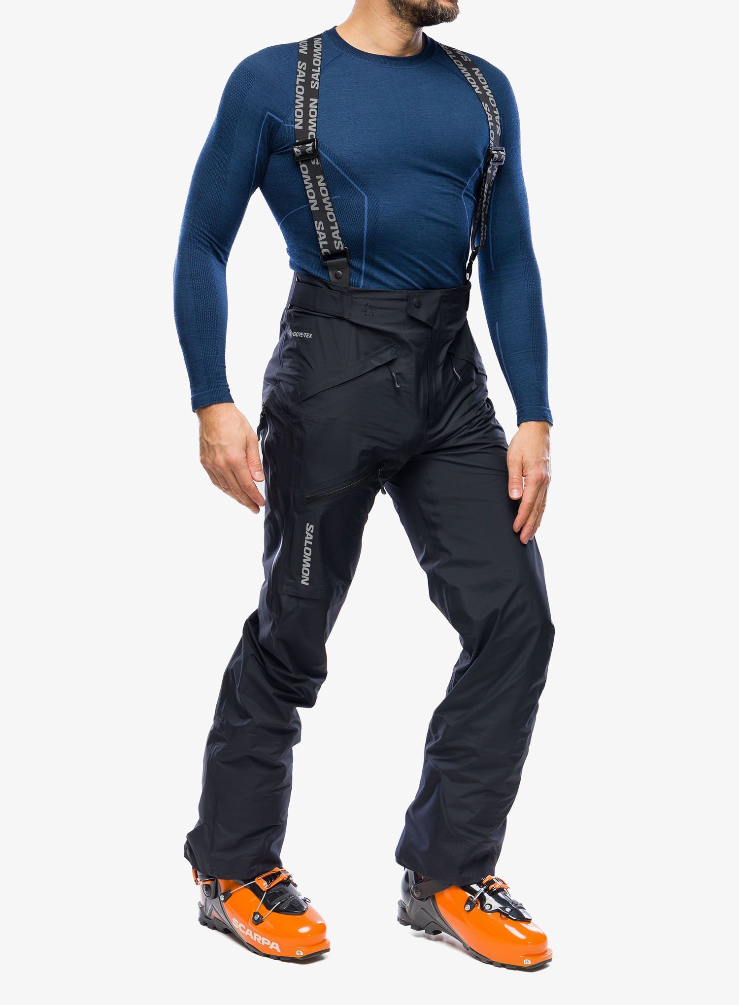 Hlače za turno smučanje Salomon Mtn Gore-Tex 3L Pant - deep black