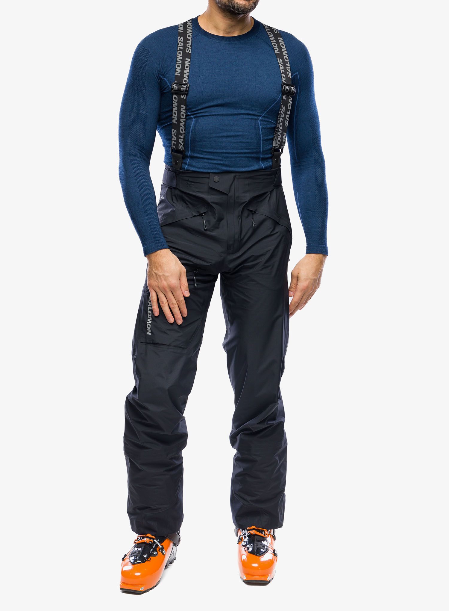 Hlače za turno smučanje Salomon Mtn Gore-Tex 3L Pant - deep black