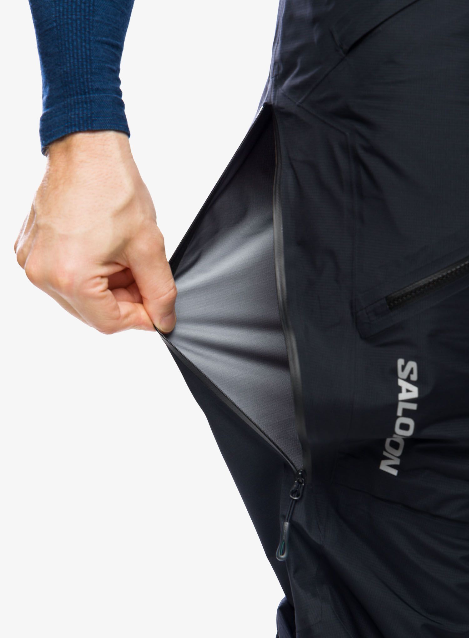 Hlače za turno smučanje Salomon Mtn Gore-Tex 3L Pant - deep black