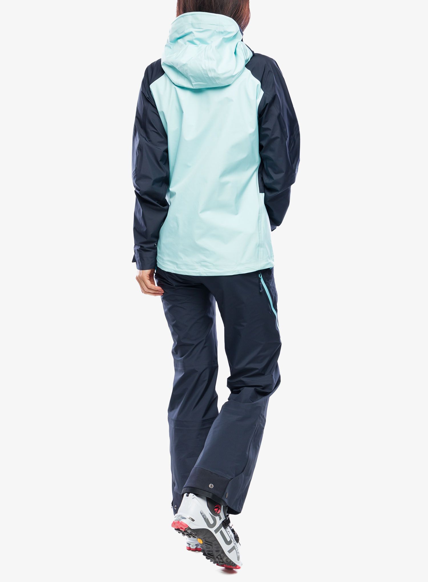 Ženske pohodniške hlače Salomon Mtn Gore-Tex 3L Pants - carbon