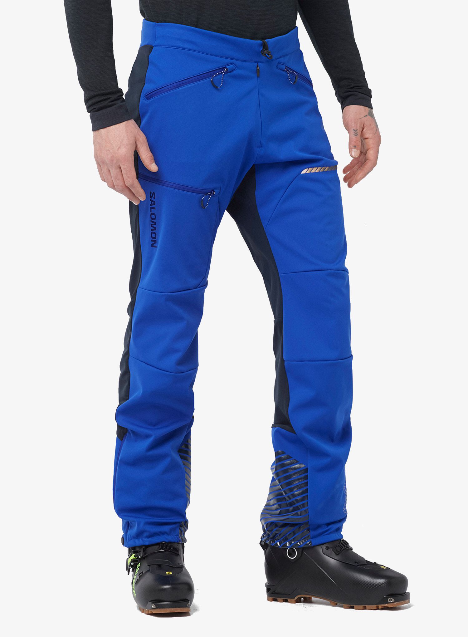 Softshell hlače Salomon Mtn Softshell Pant - surf the web/carbon