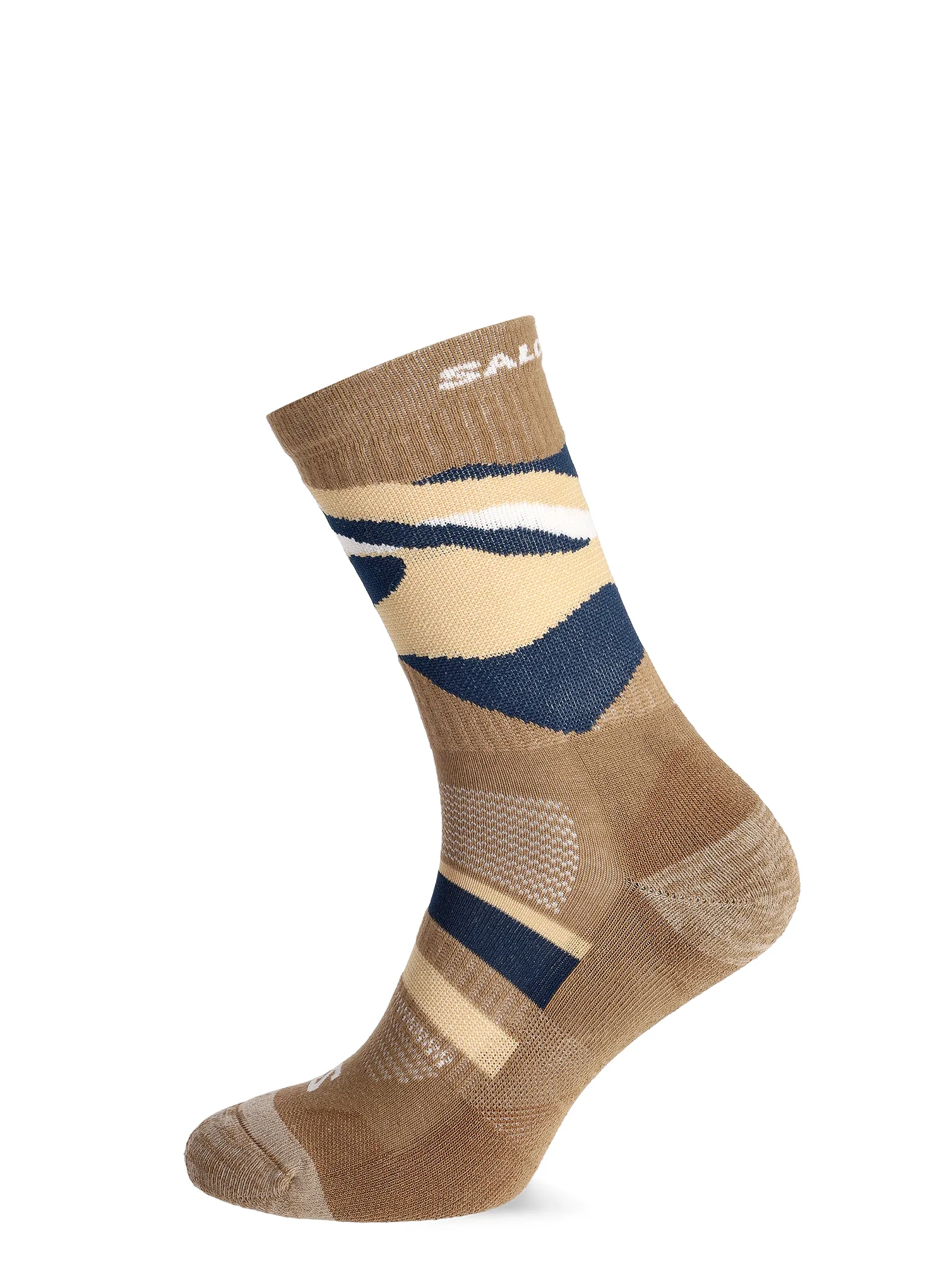 Pohodniške nogavice Salomon Out Alps Crew 2-Pack - carbon/brown