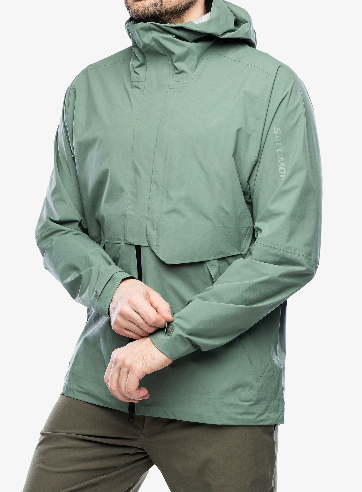 Nepremočljiva jakna Salomon Outerpath JKT WP Pro - laurel wreath