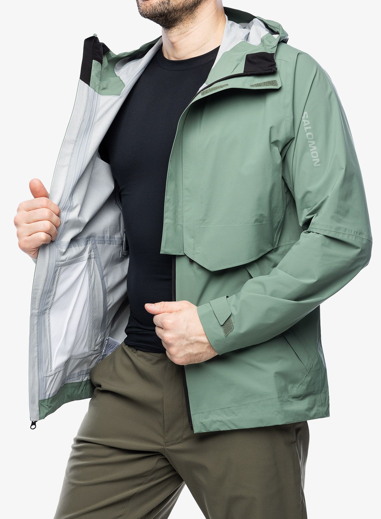 Nepremočljiva jakna Salomon Outerpath JKT WP Pro - laurel wreath