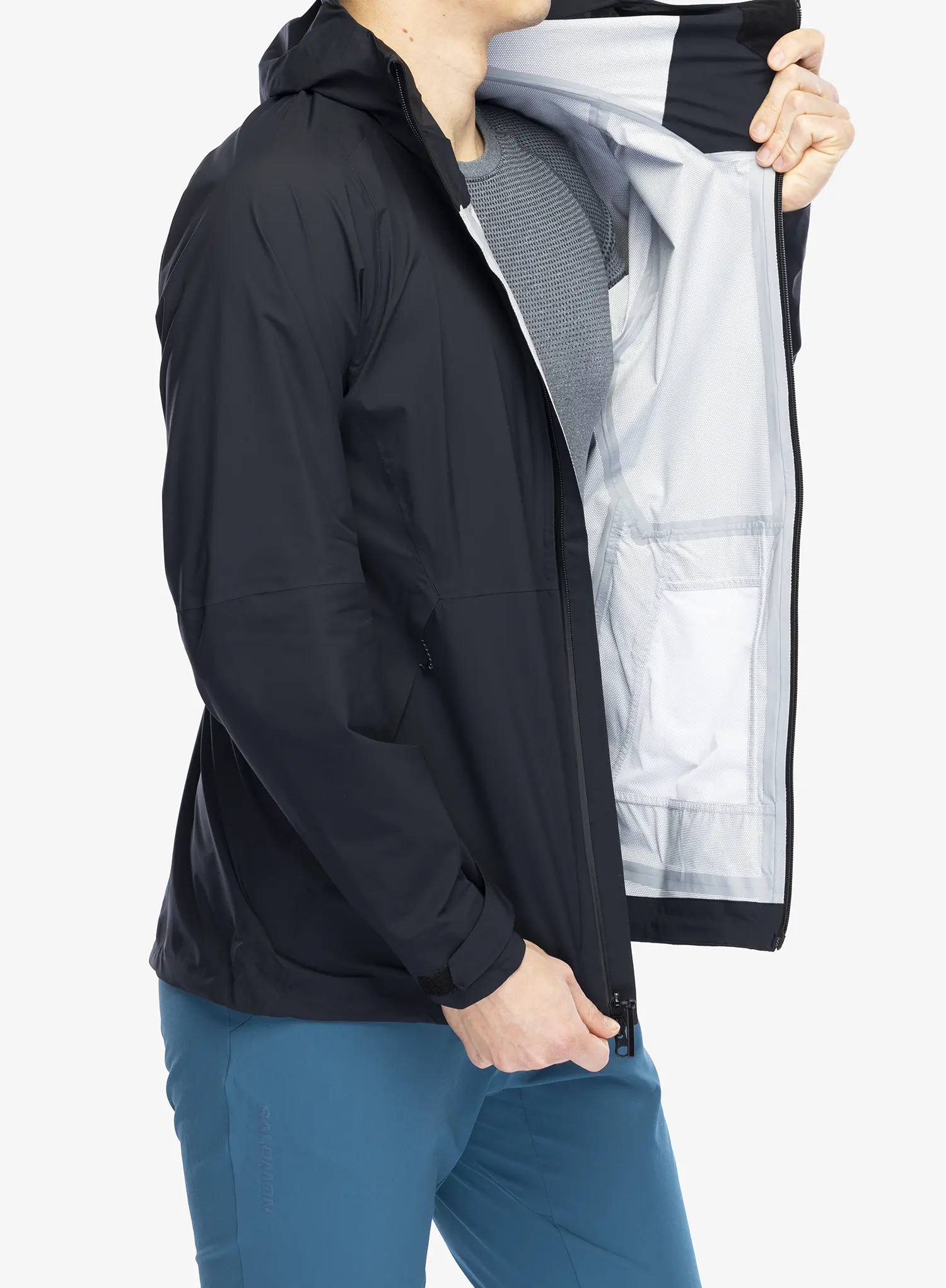 Nepremočljiva jakna Salomon Outerpath Jacket - deep black