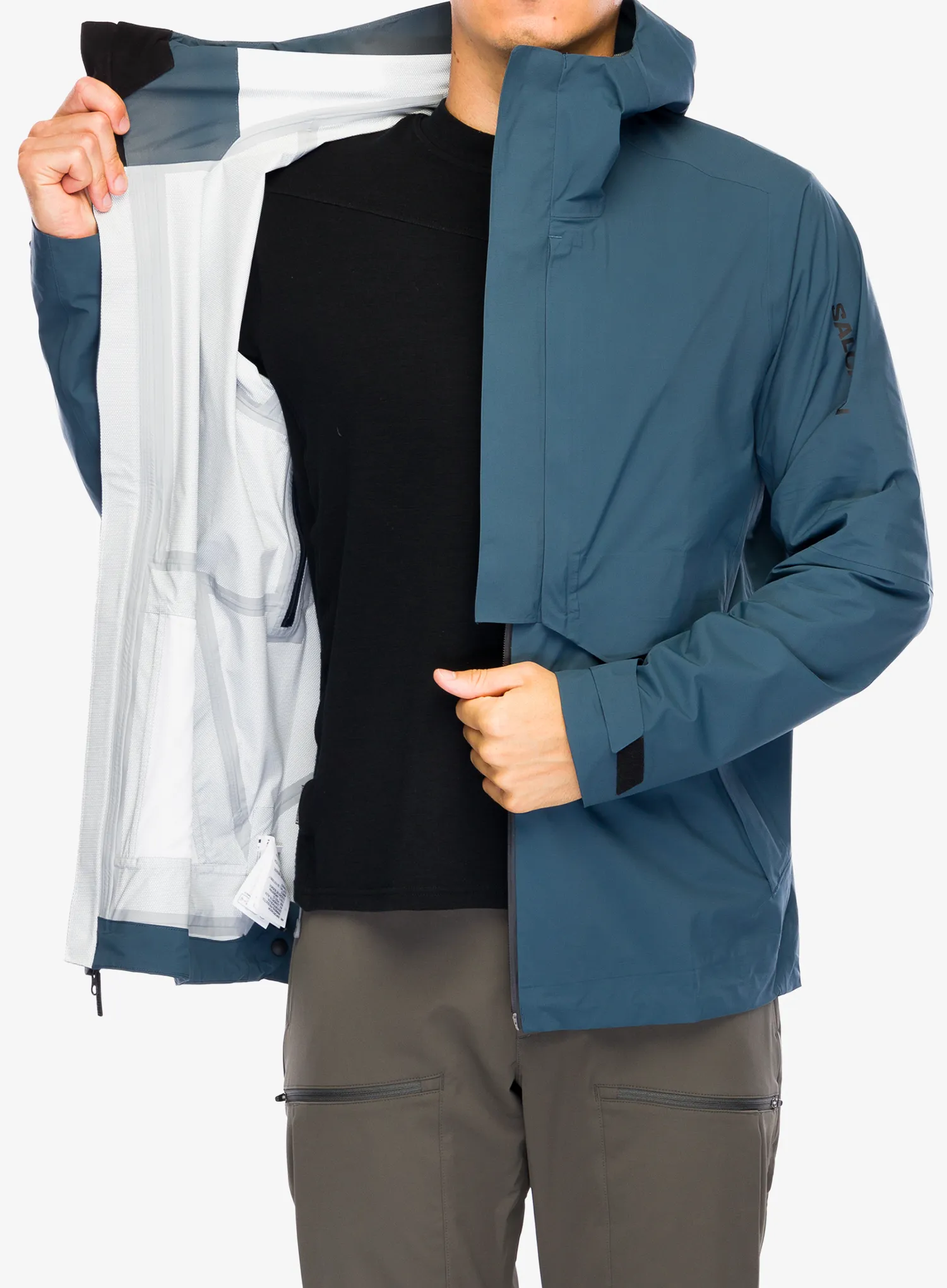 Nepremočljiva jakna Salomon Outerpath Pro Jacket - midnight navy