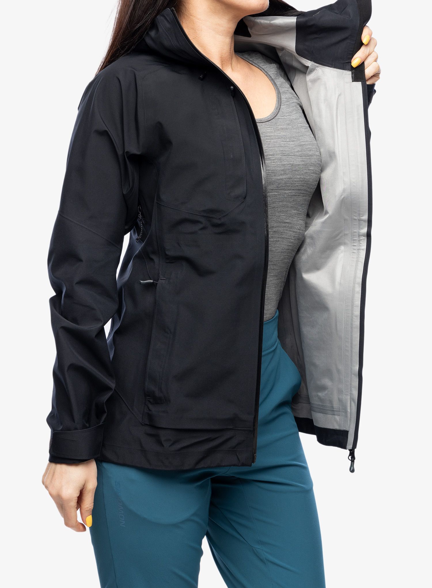 Ženske GORE-TEX jakna Salomon Outline 3L GTX Shell - deep black