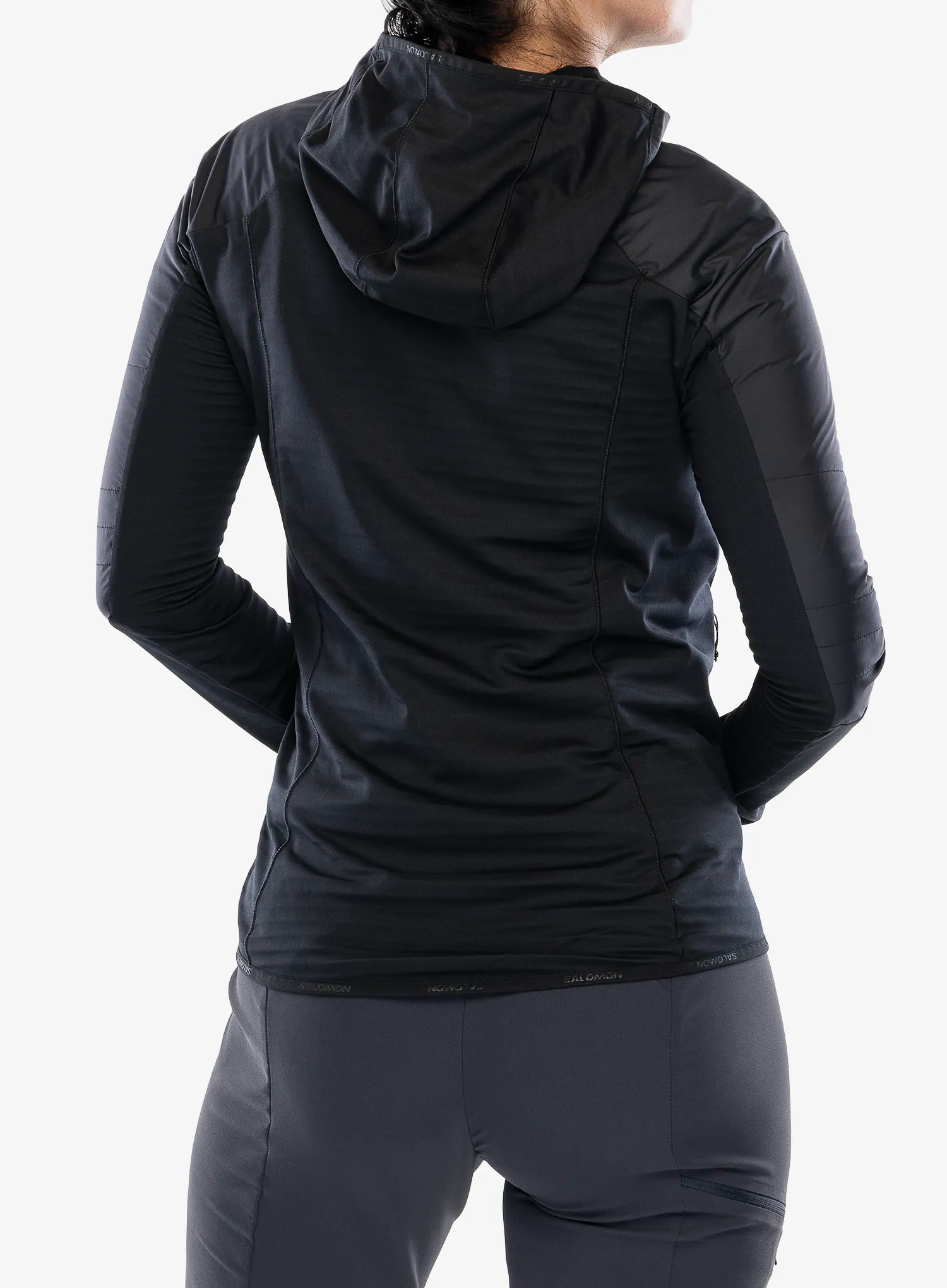 Ženska hibridna jakna Salomon Outline As Hybrid - deep black