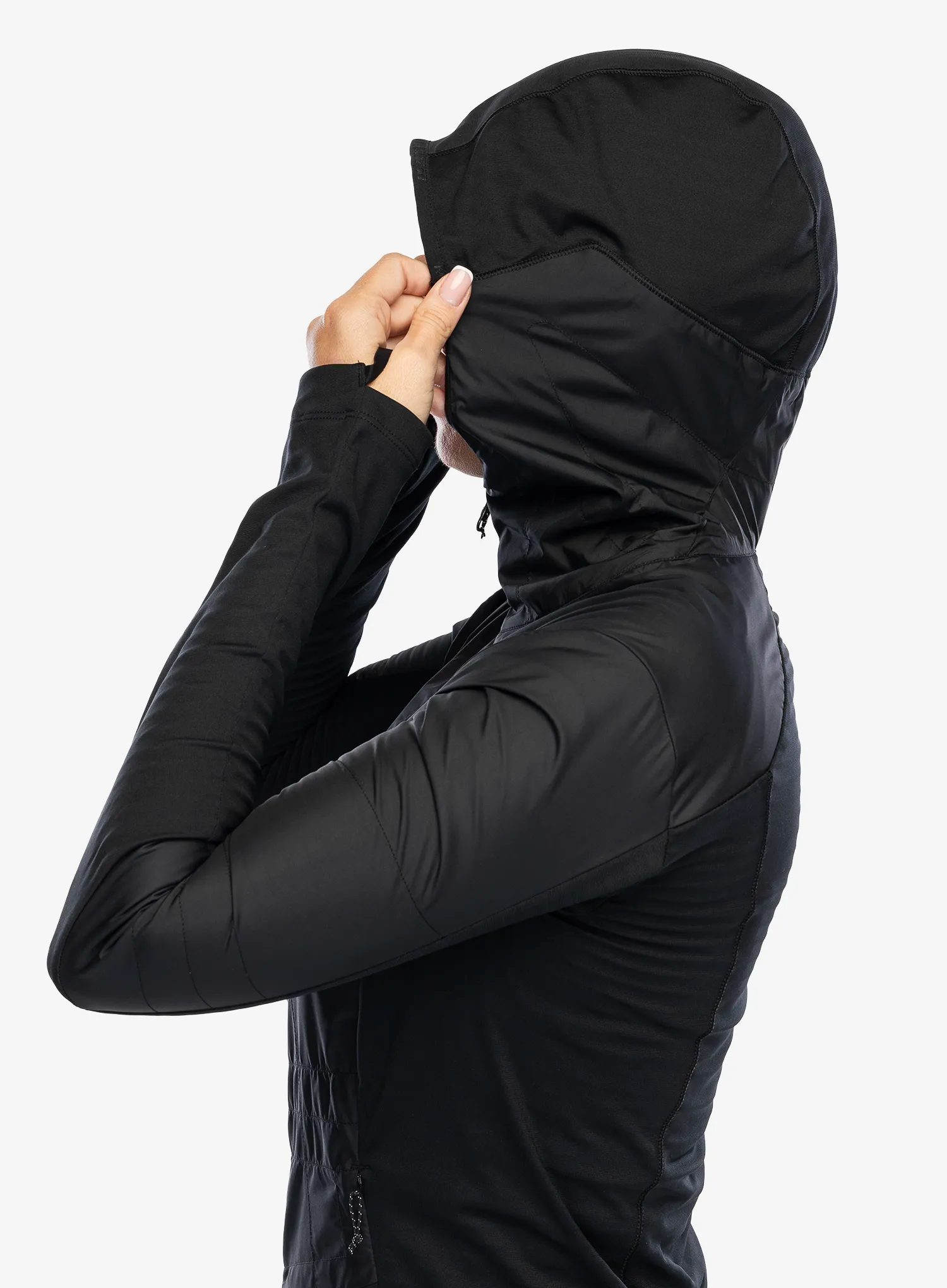 Ženska hibridna jakna Salomon Outline As Hybrid - deep black
